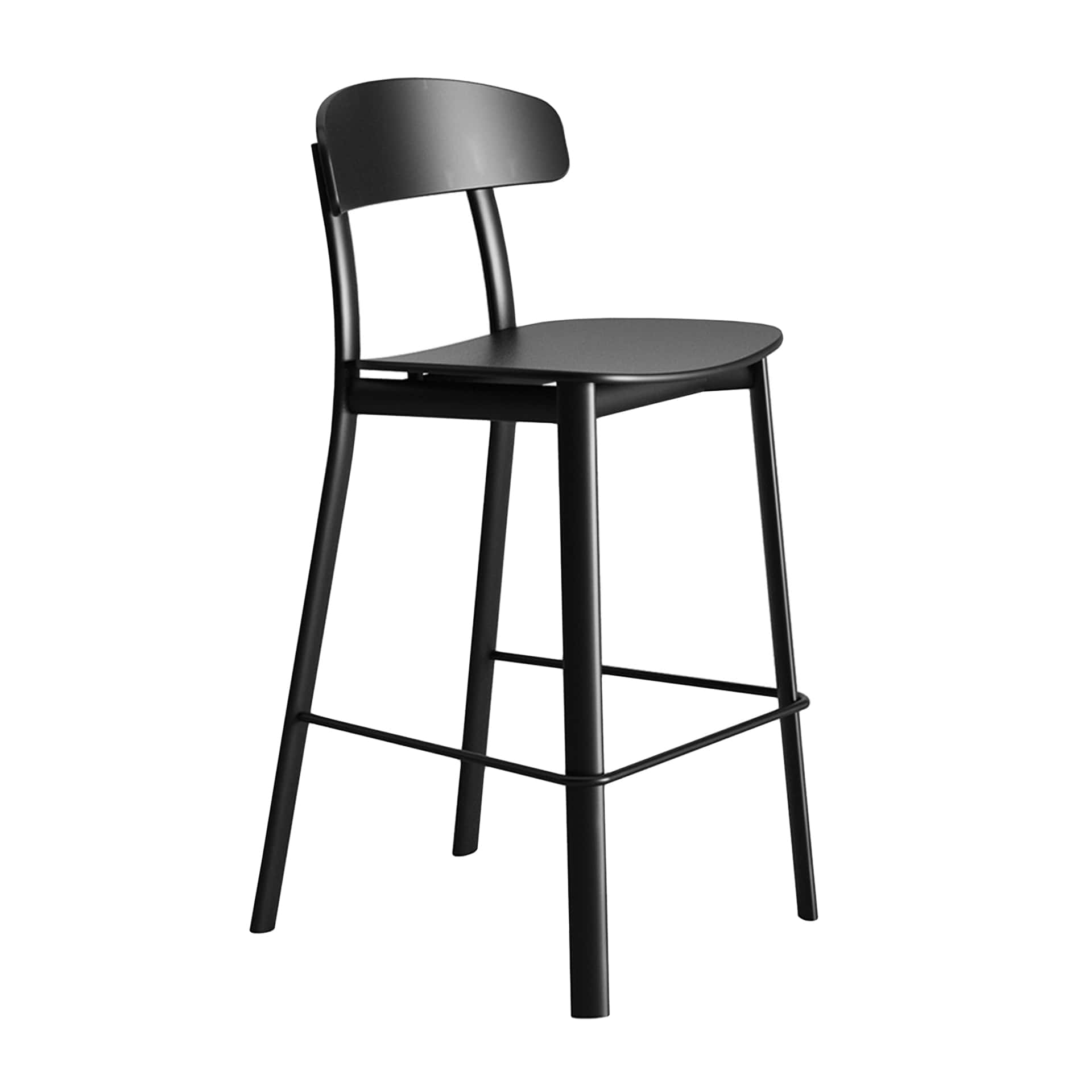Wooden bar stool mini with metal frame
