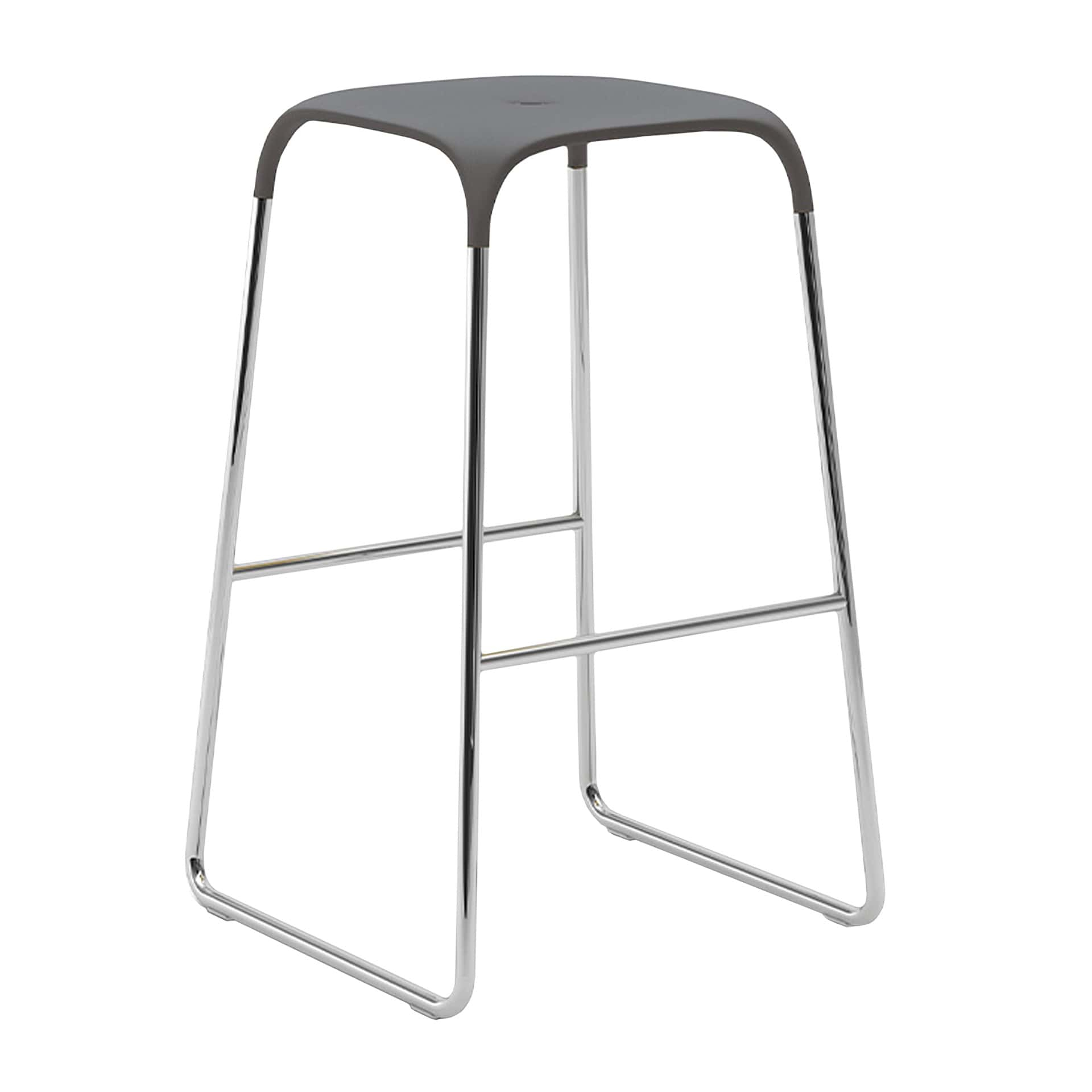 Stool with fibreglass polypropylene seat