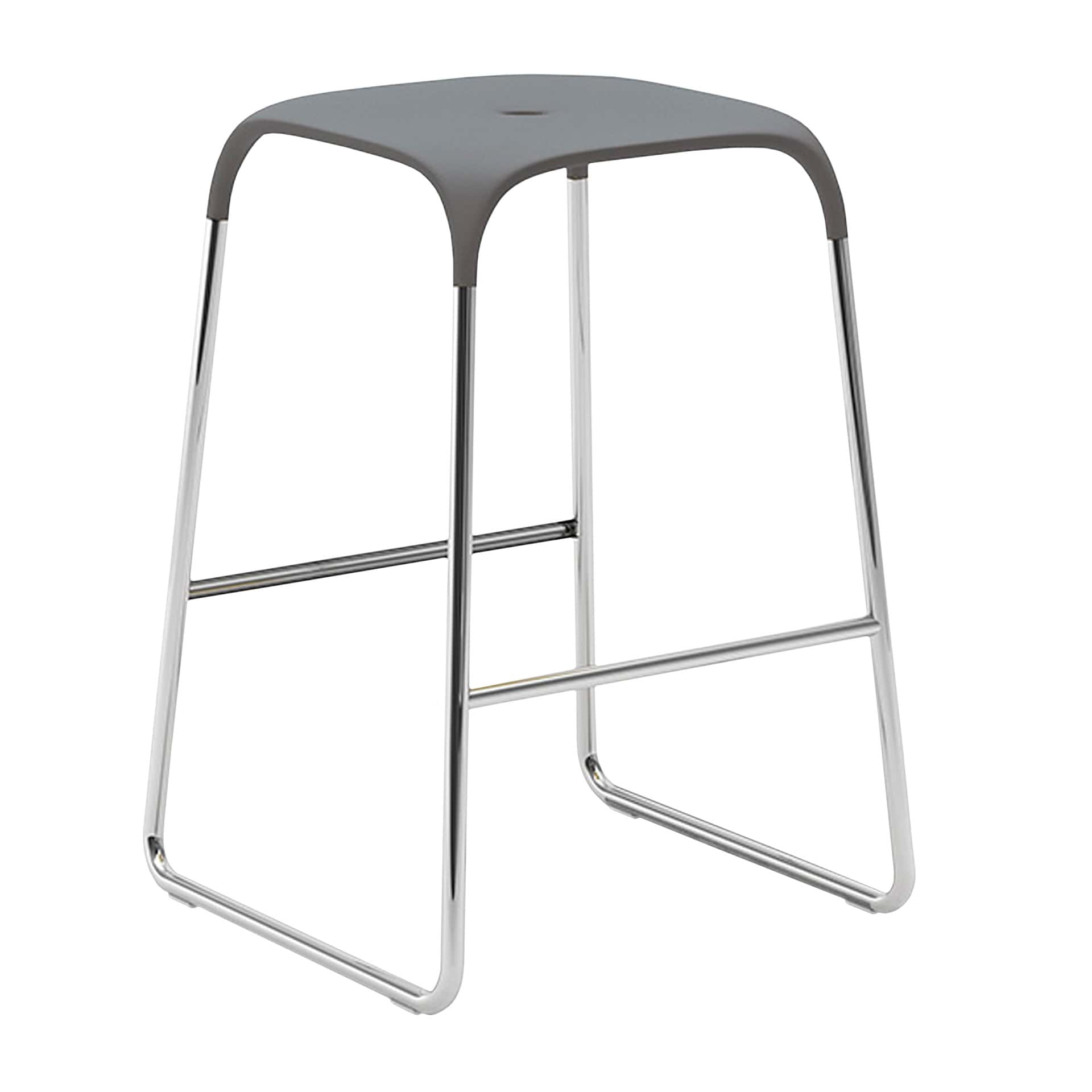 Counter stool with polypropylene seat