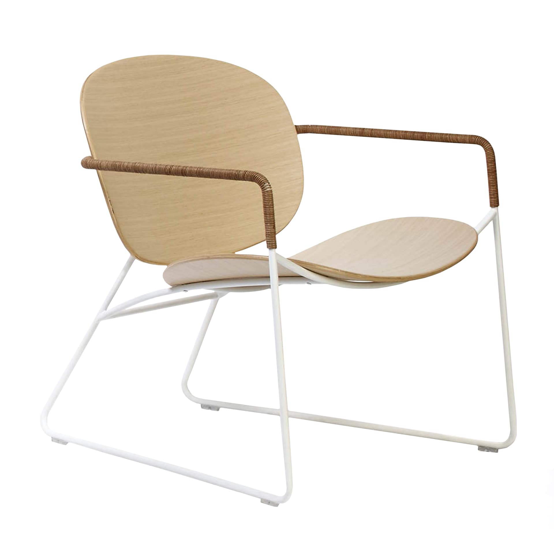 Metal chair with armrests B-Tondina Lounge