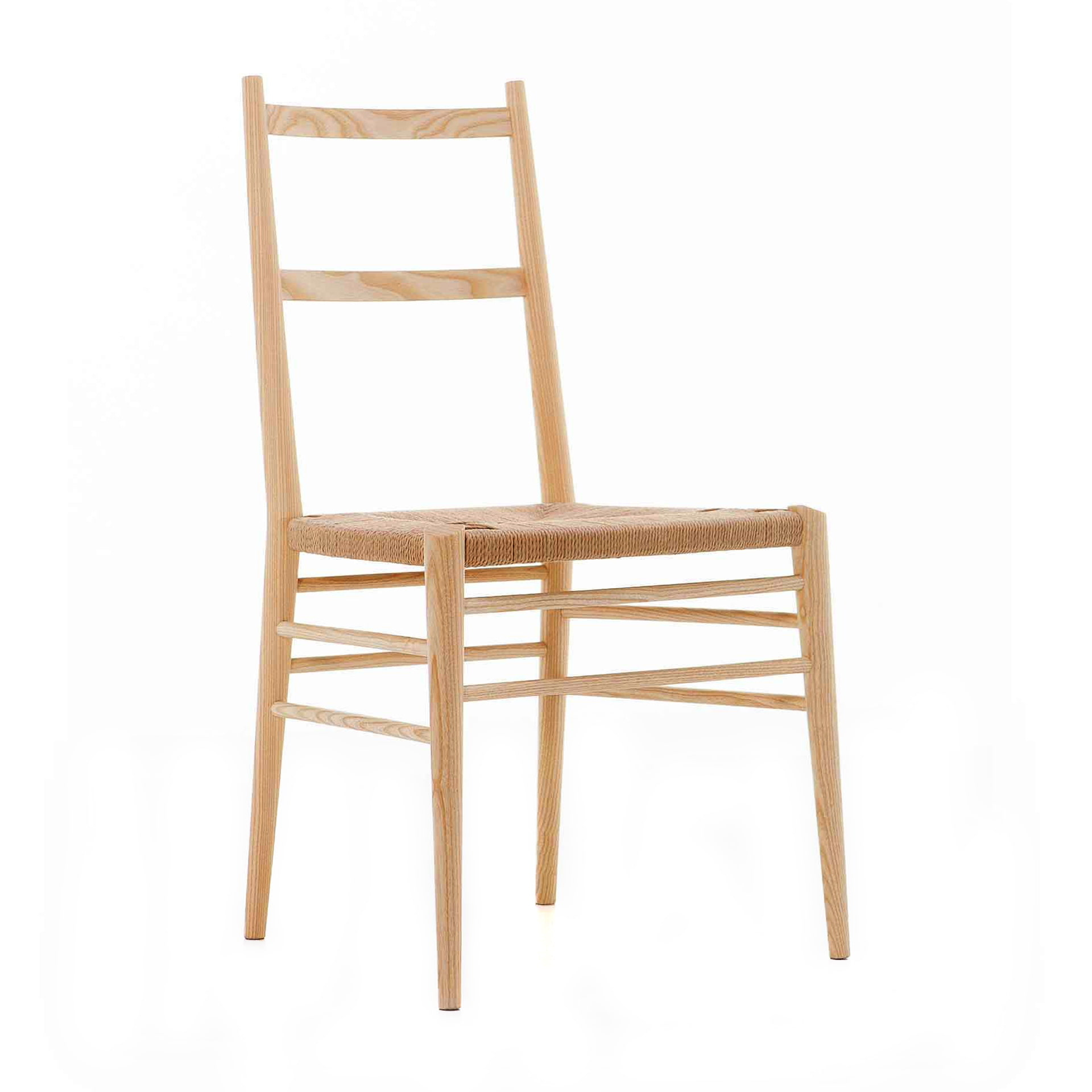 Wooden chair with woven or upholstered seat A-Alpha