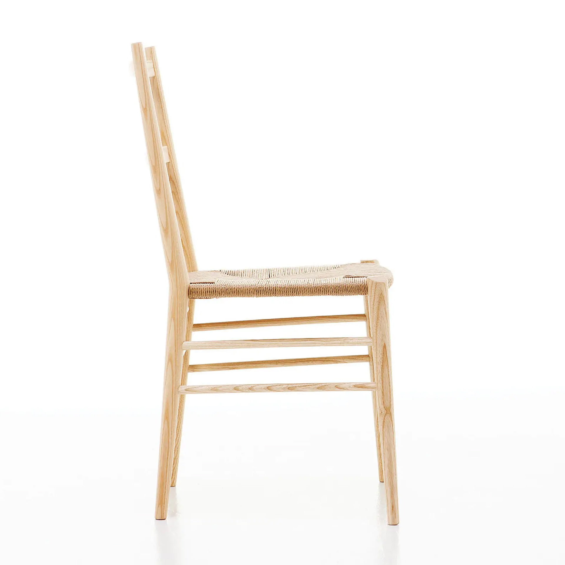 Wooden chair with woven or upholstered seat A-Alpha
