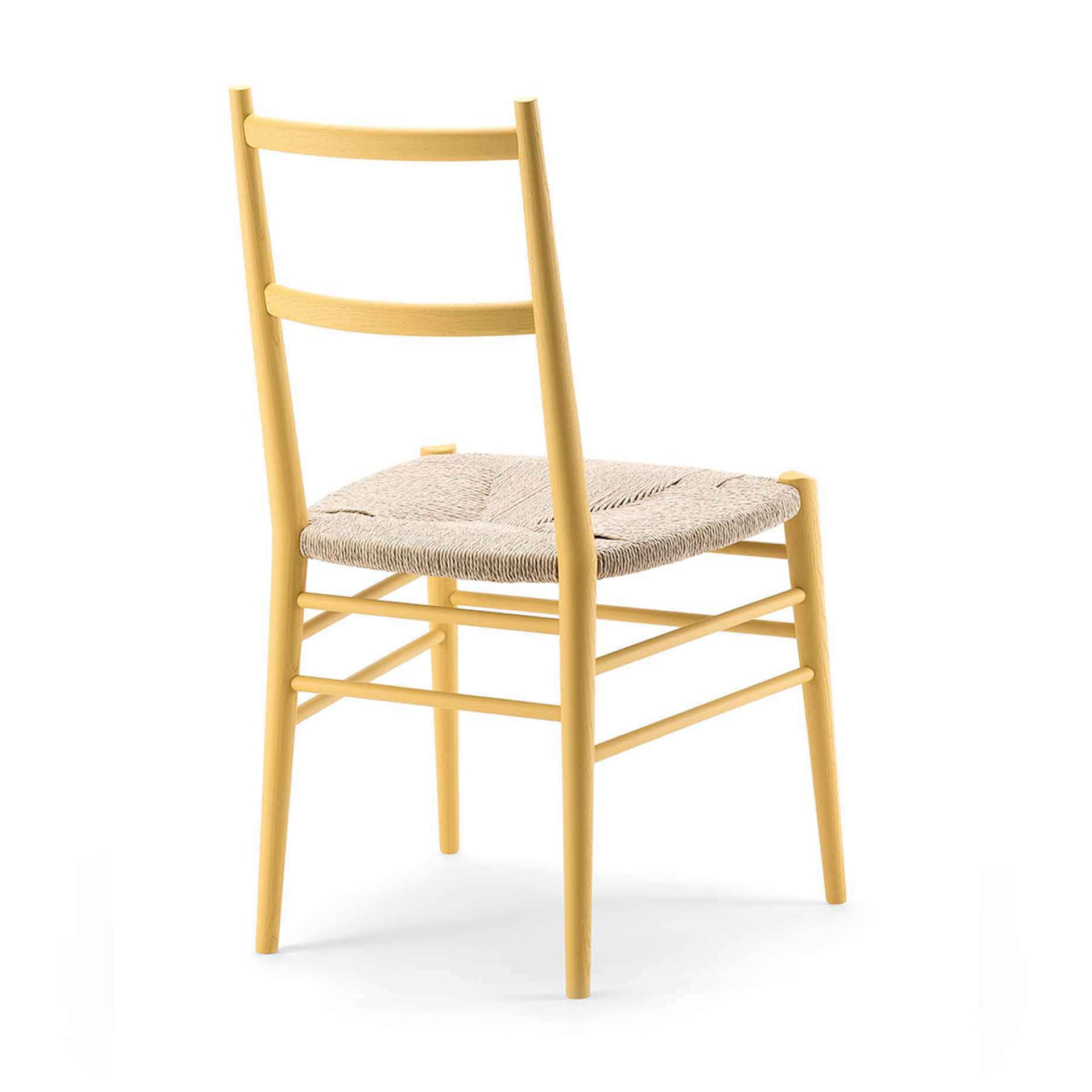 Wooden chair with woven or upholstered seat A-Alpha