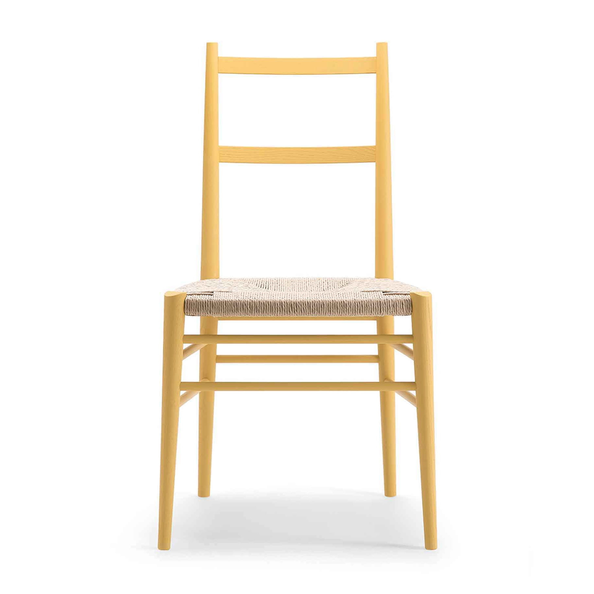 Wooden chair with woven or upholstered seat A-Alpha
