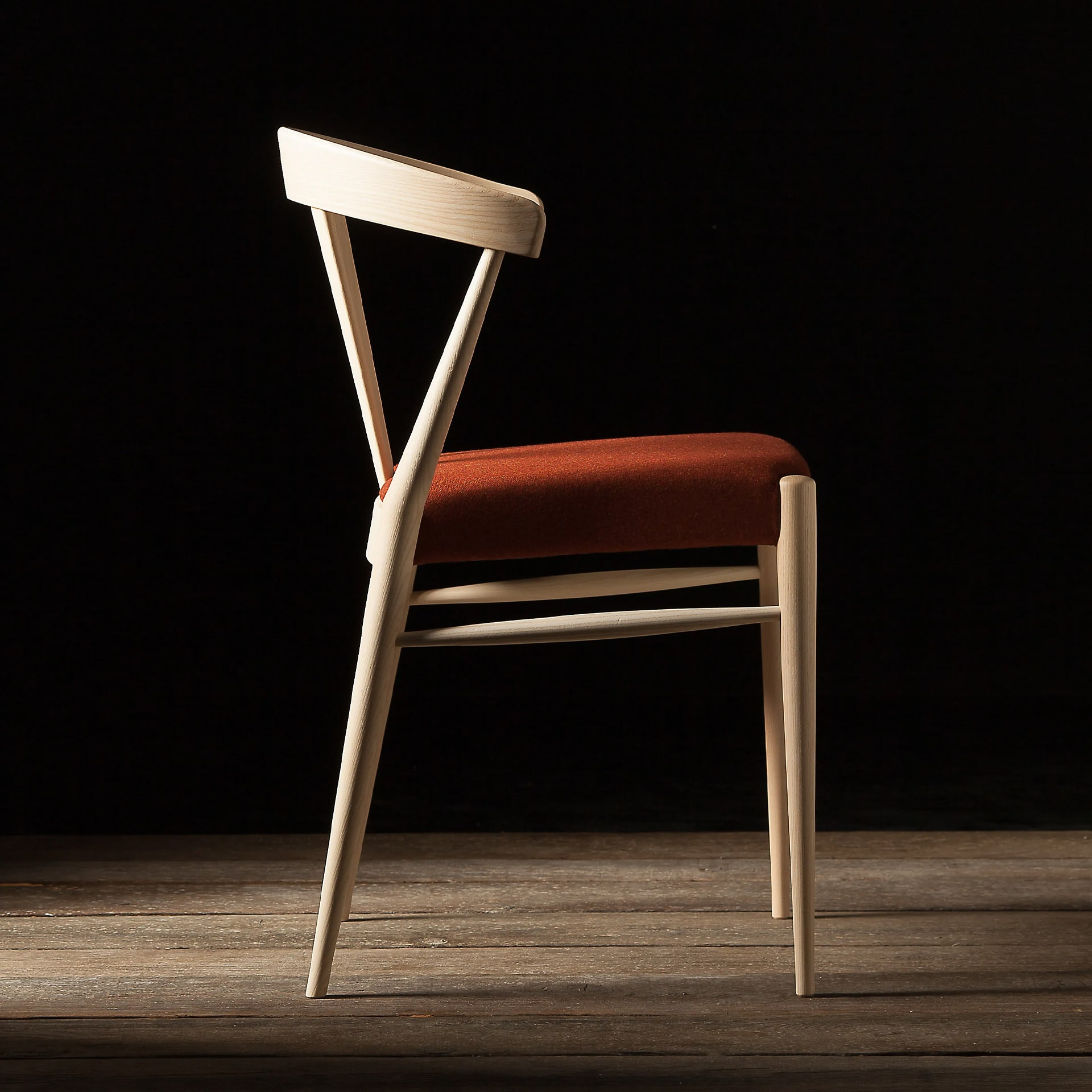 Wooden chair with solid, woven or upholstered seat A-Ginger