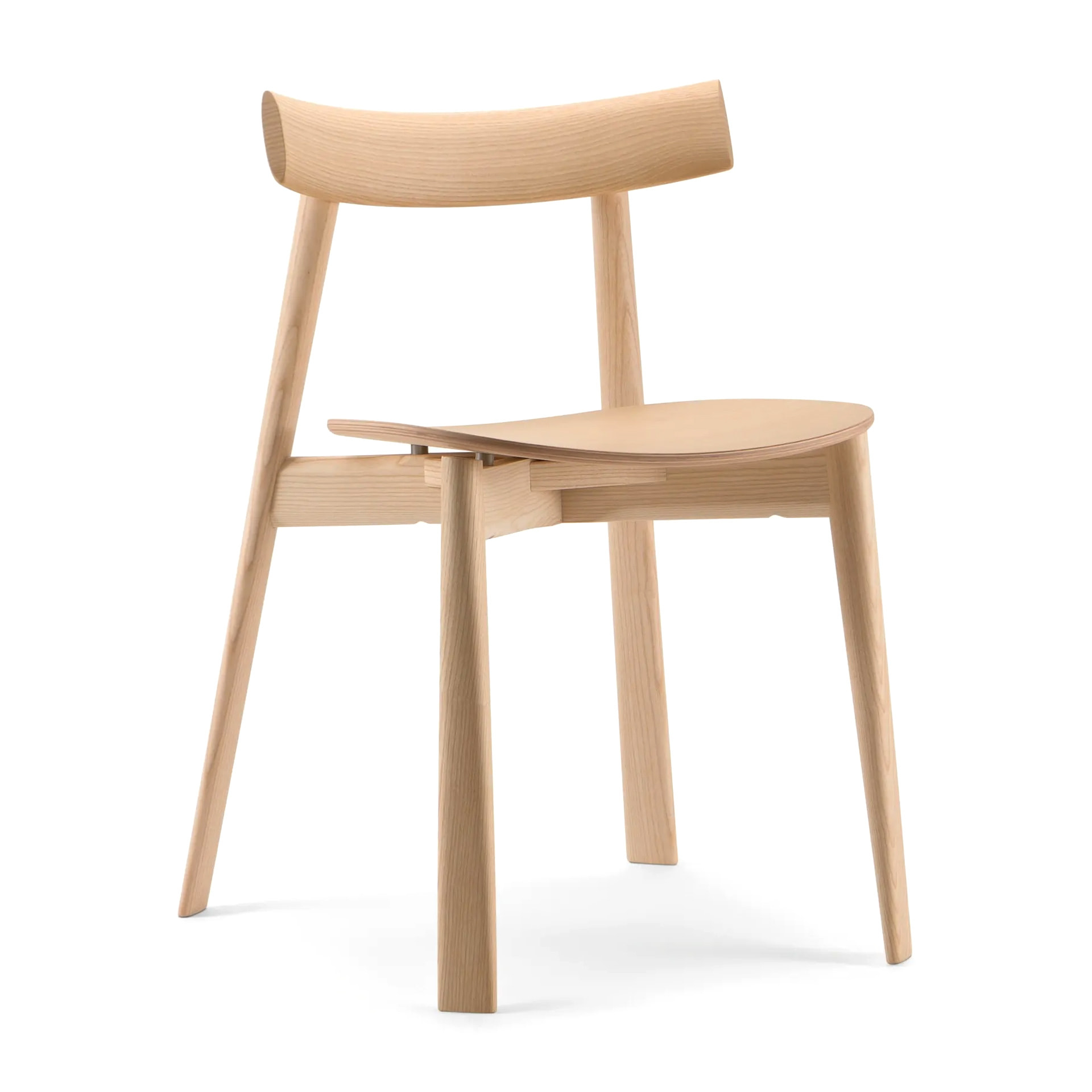Wooden chair with solid or upholstered seat A-Remo