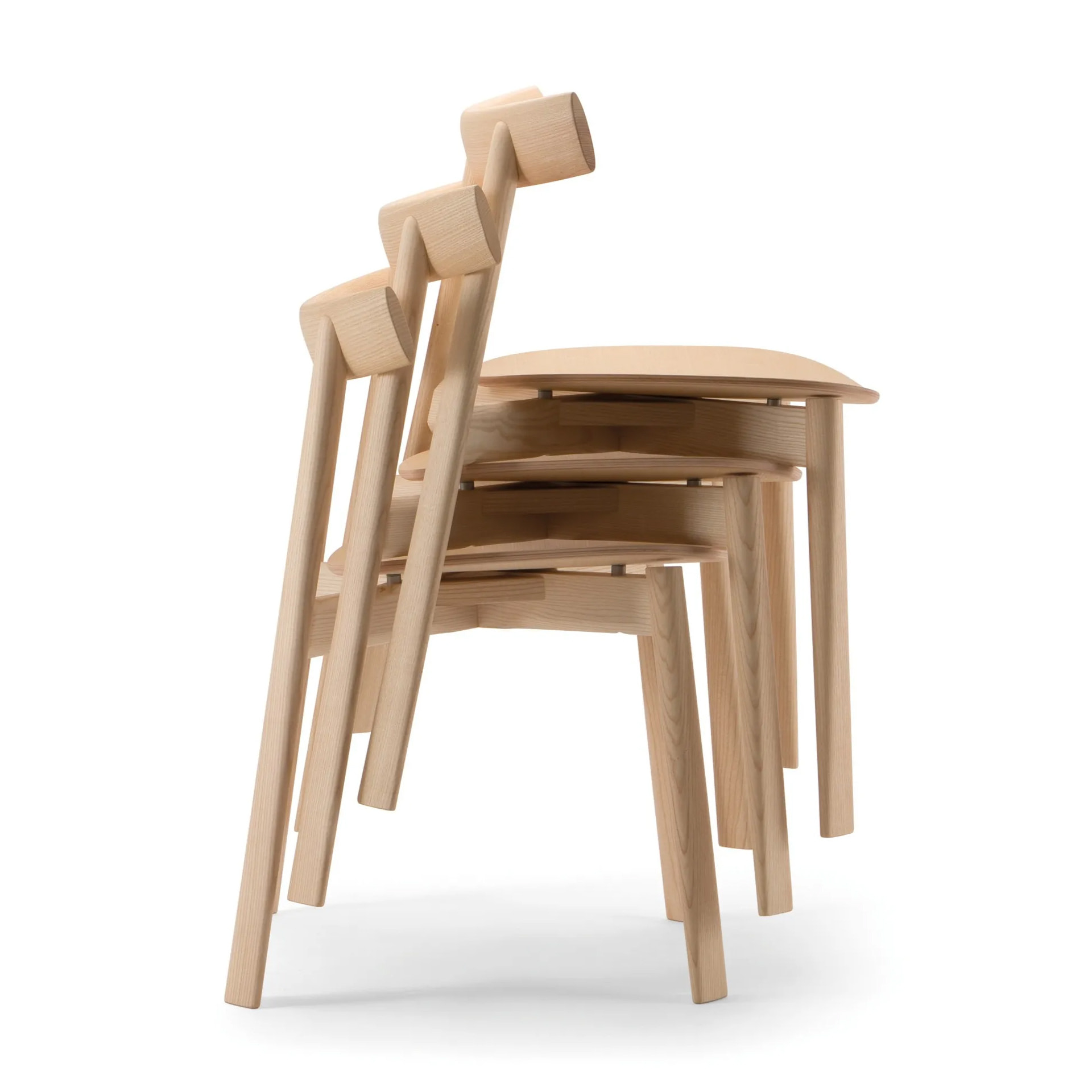 Wooden chair with solid or upholstered seat A-Remo
