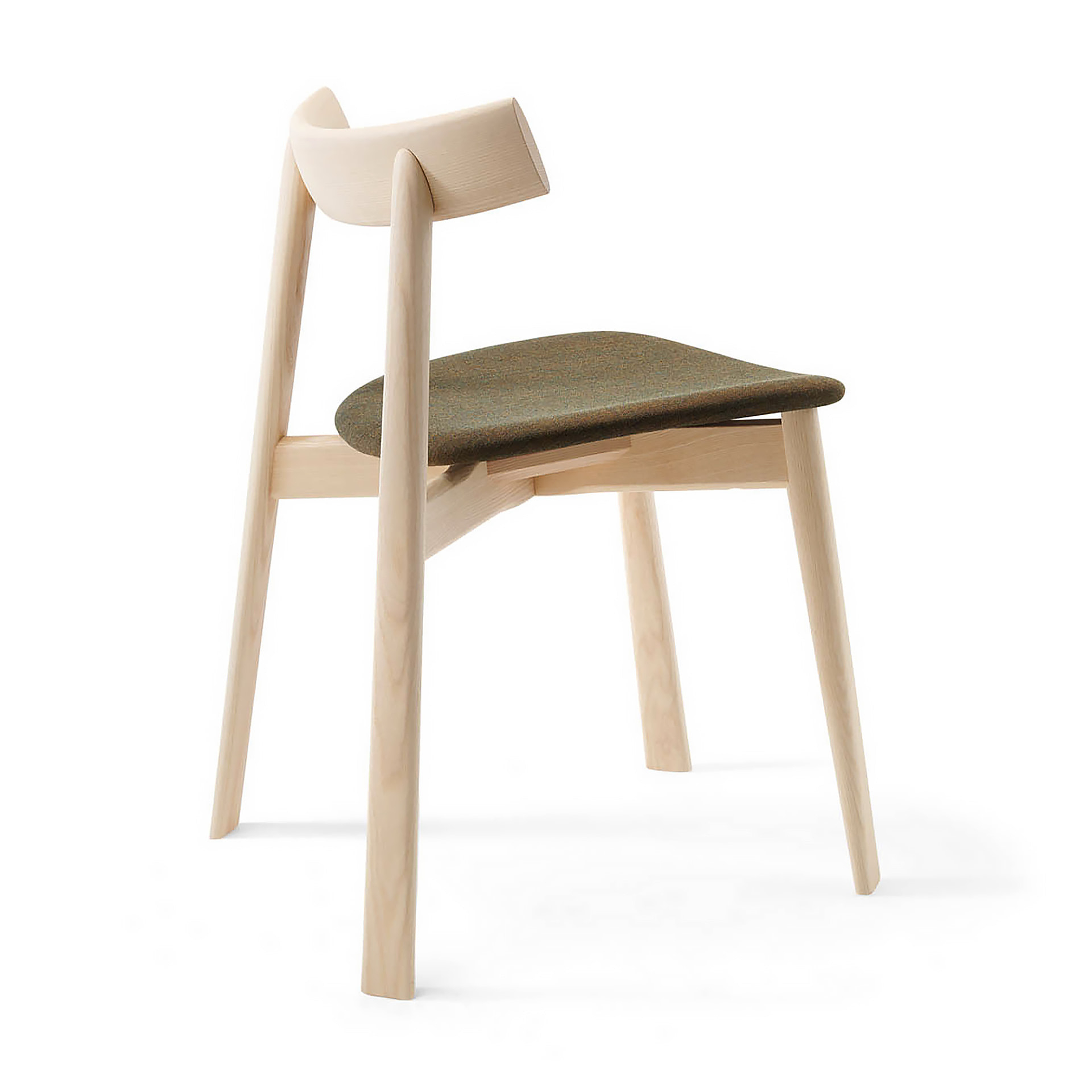 Wooden chair with solid or upholstered seat A-Remo