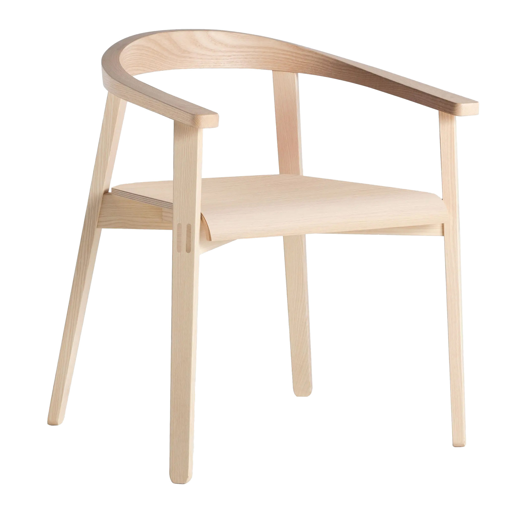 Armchair B-Plug with solid or upholstered seat