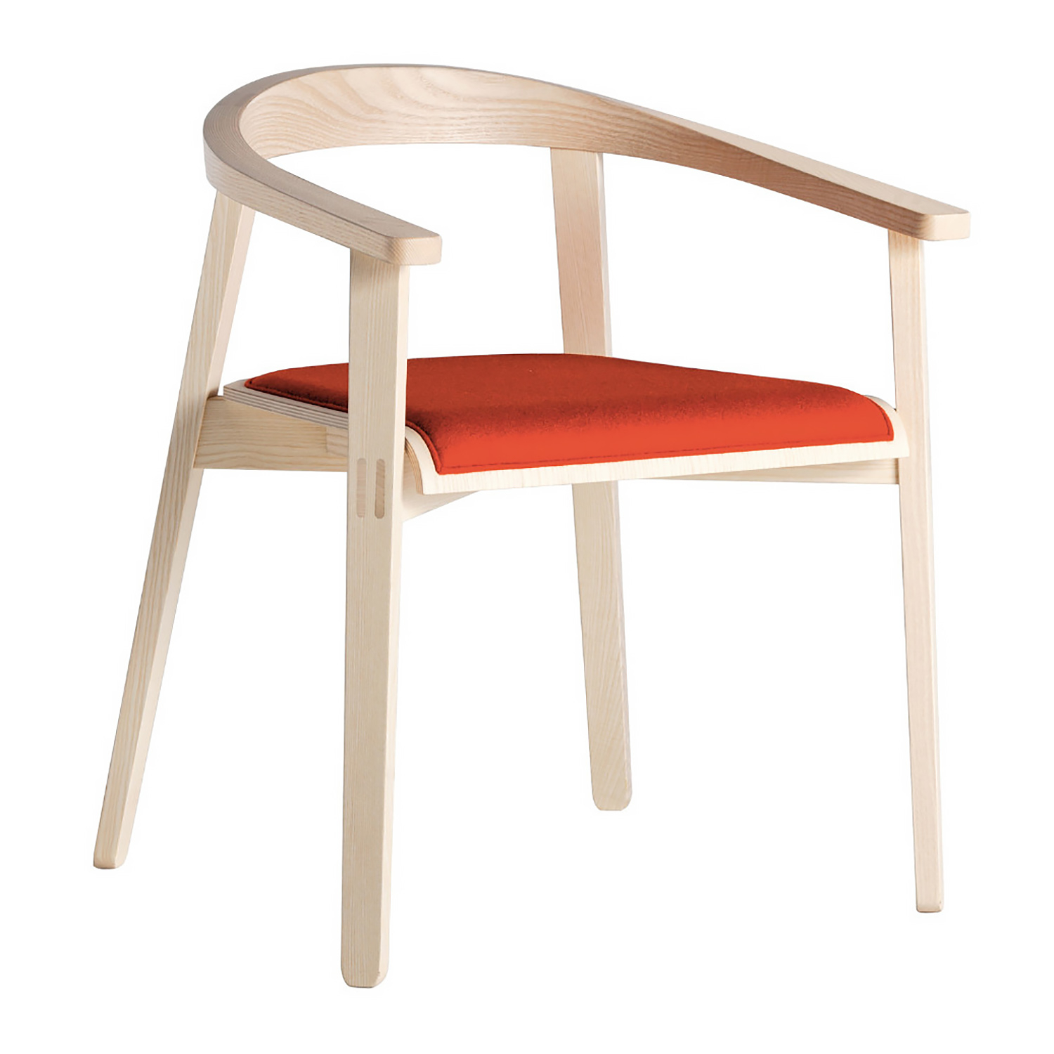 Wooden chair with solid or upholstered seat