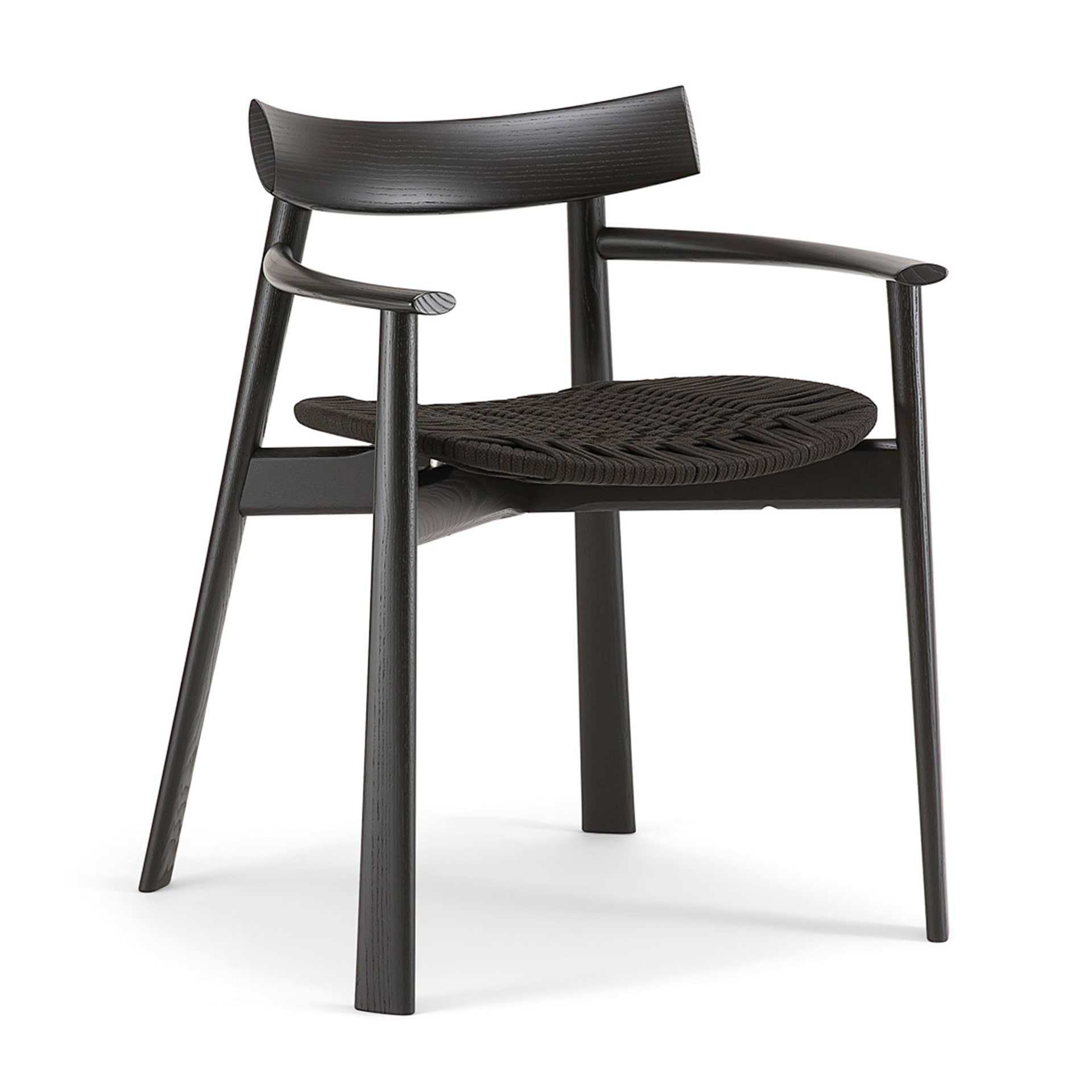 Armchair B-Remo with solid, woven or upholstered seat