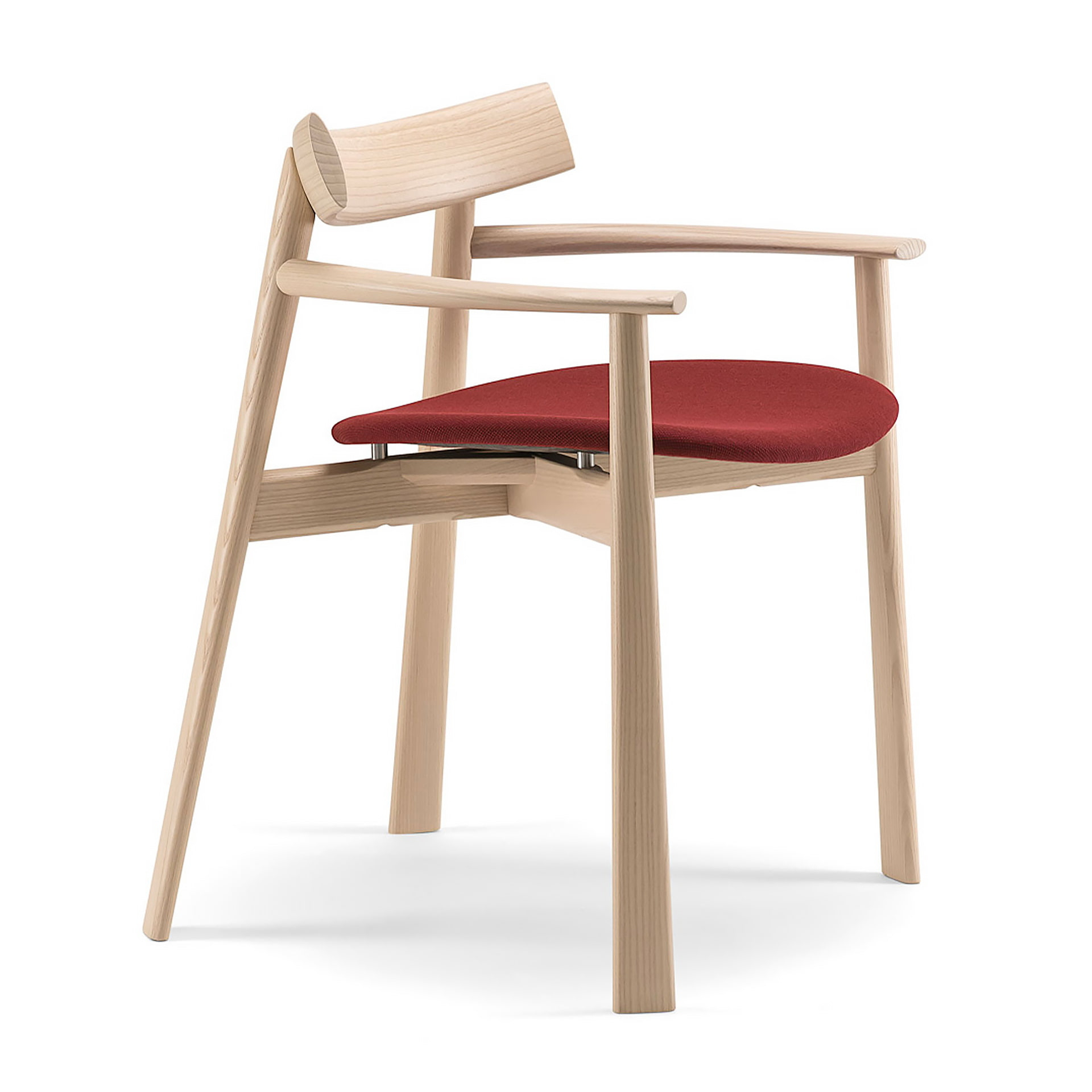 Armchair B-Remo with solid, woven or upholstered seat