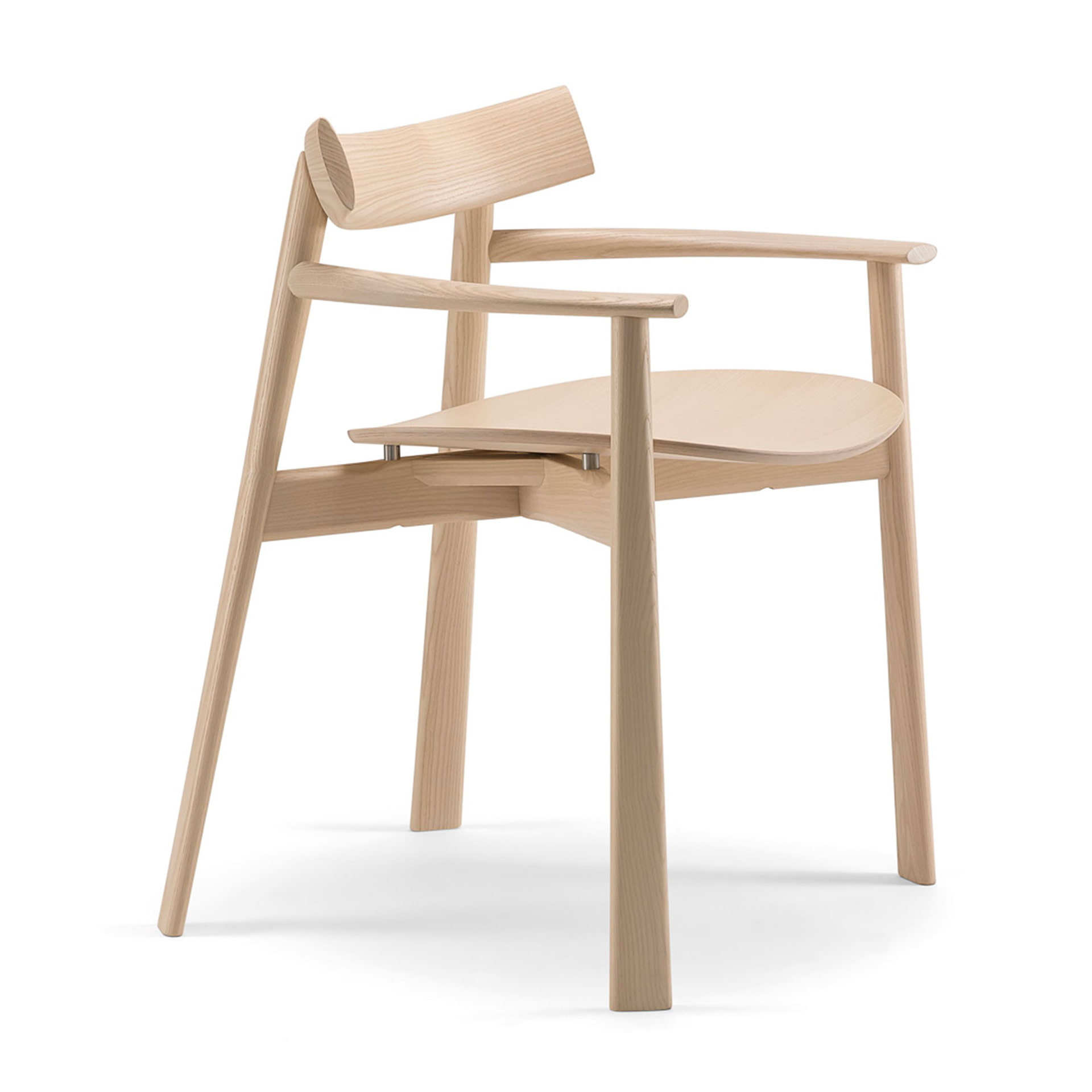 Armchair B-Remo with solid, woven or upholstered seat