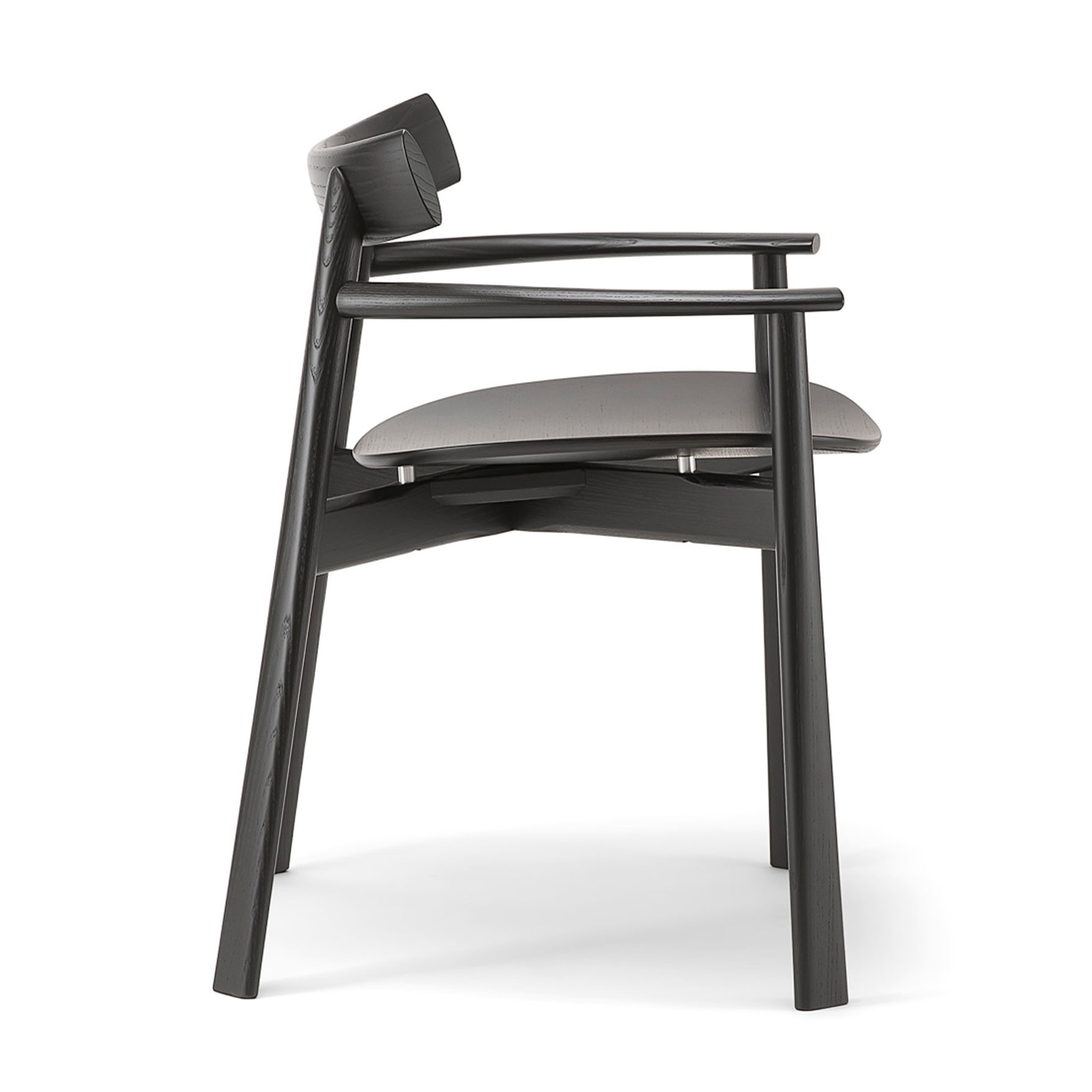 Armchair B-Remo with solid, woven or upholstered seat