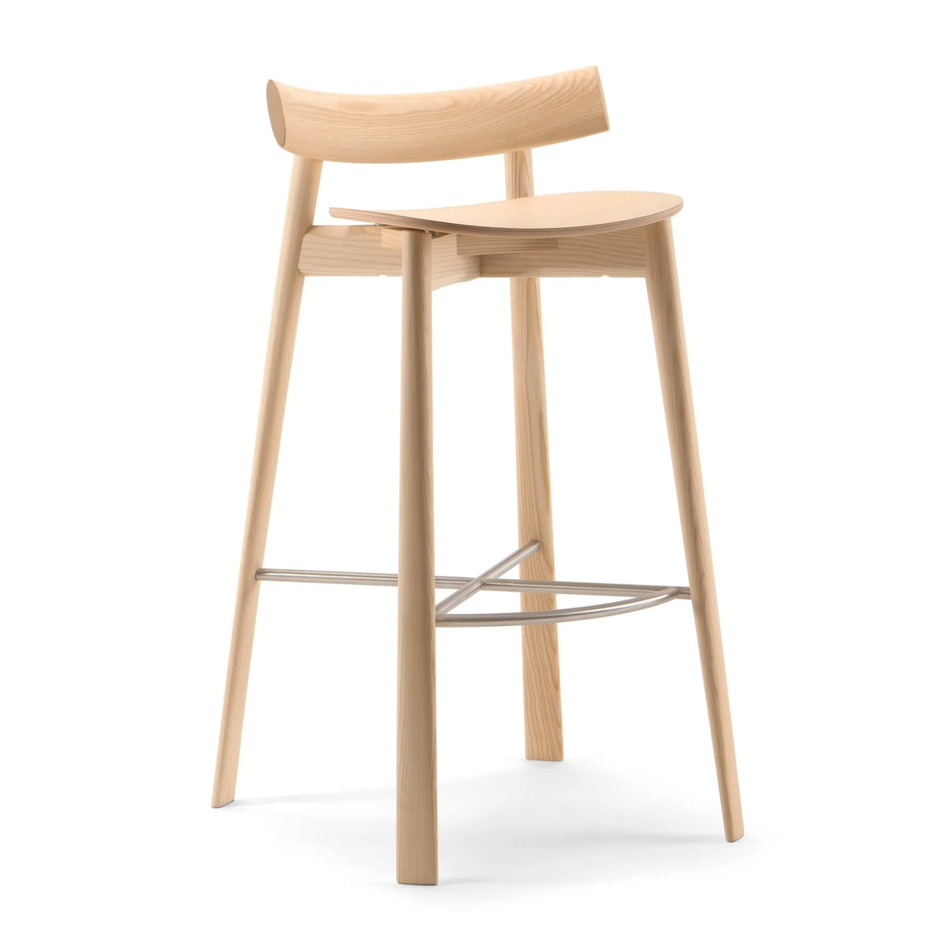 Asian wooden bar stool