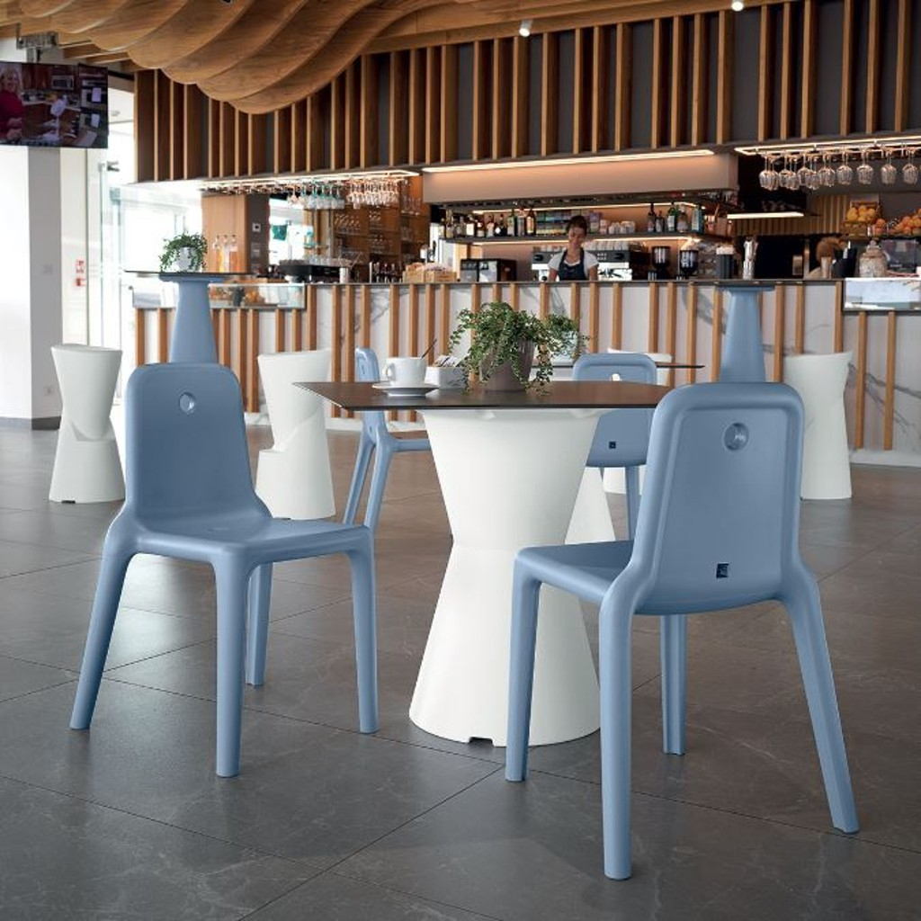 Stackable polyethylene chair A-305 Mellow