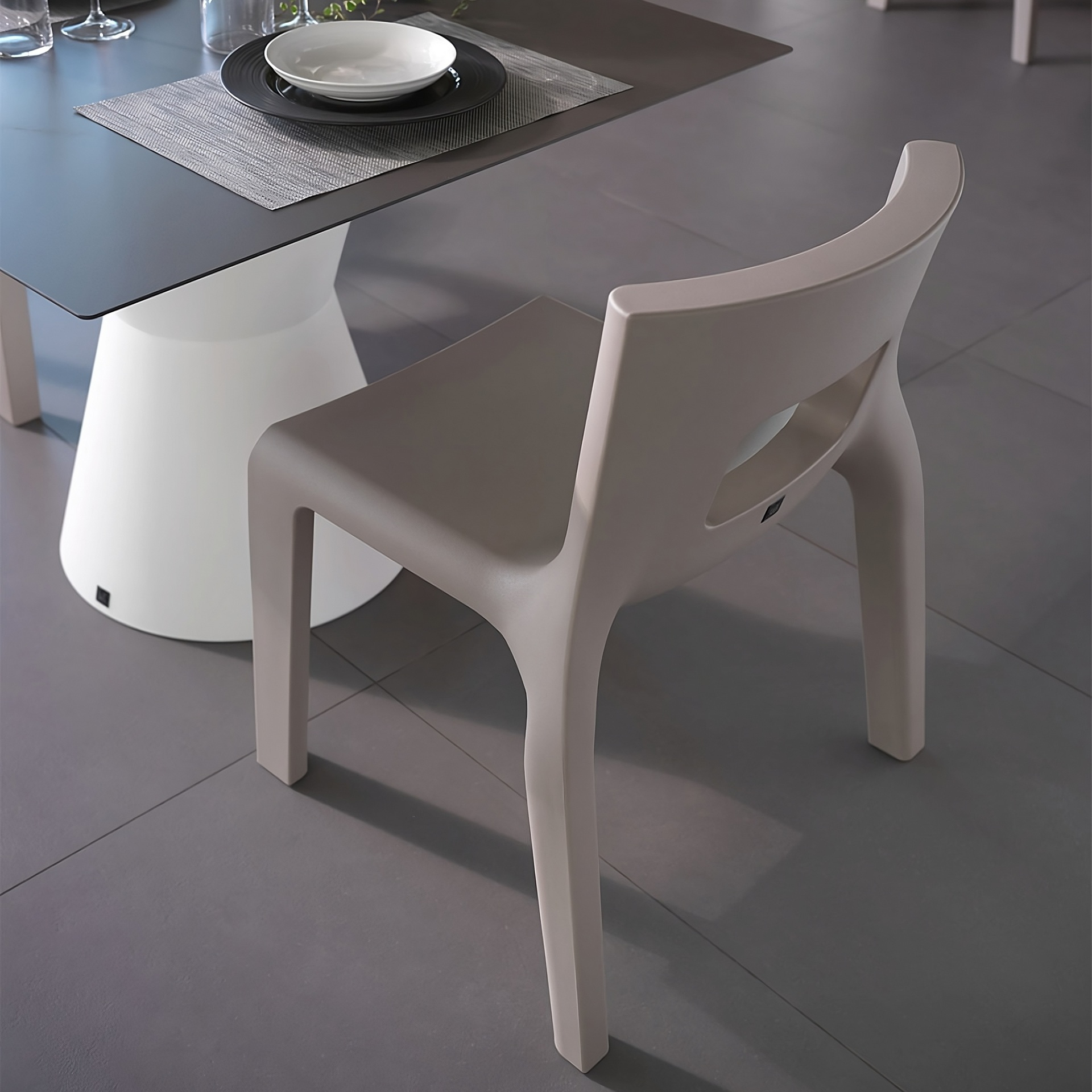 Stackable polyethylene chair A-306 EOS