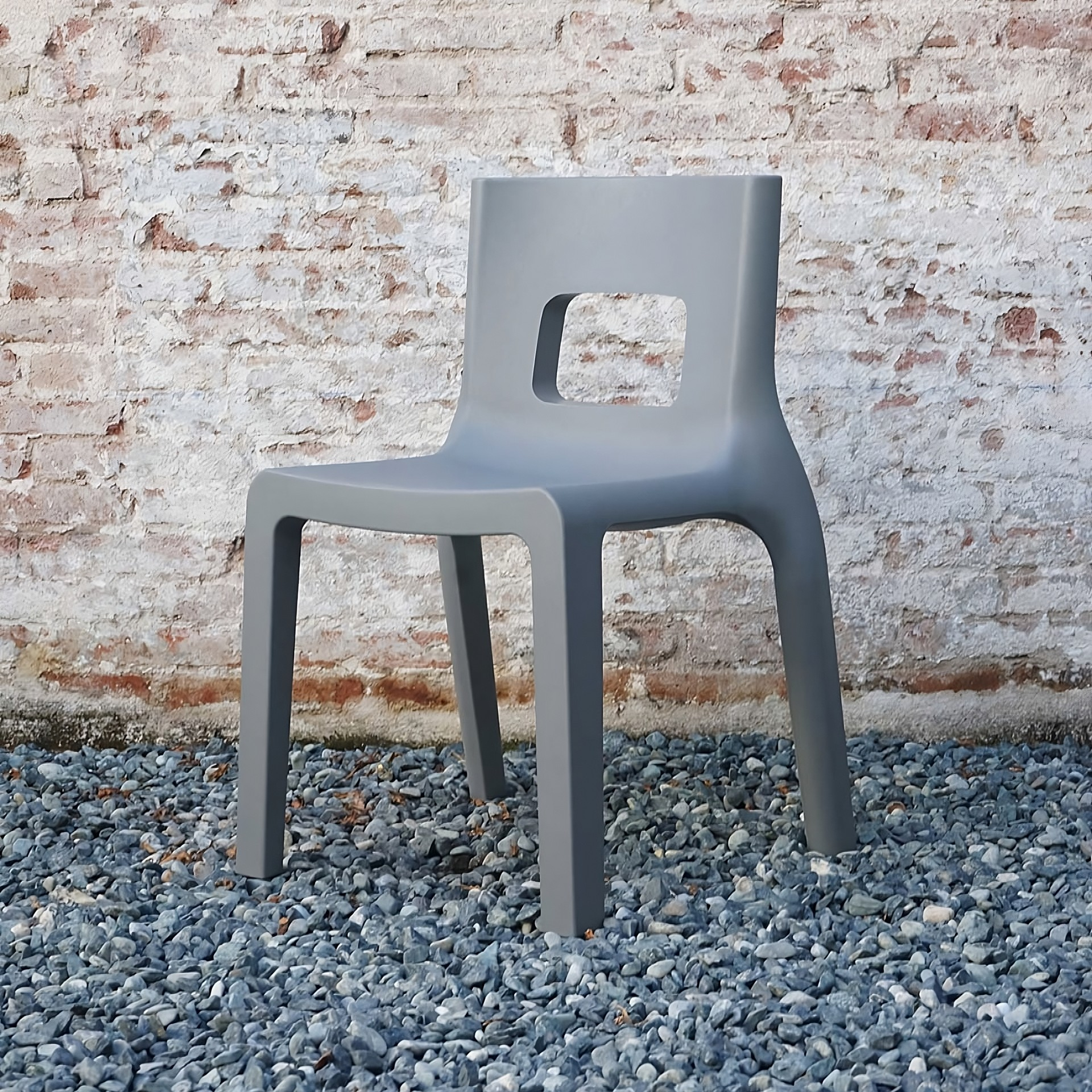 Stackable polyethylene chair A-306 EOS