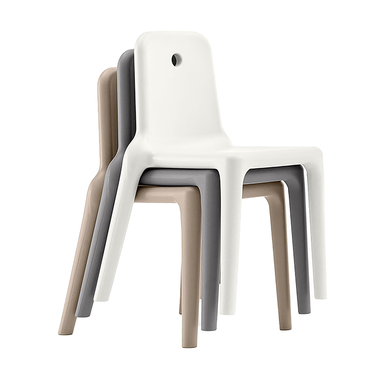 Stackable polyethylene chair A-305 Mellow