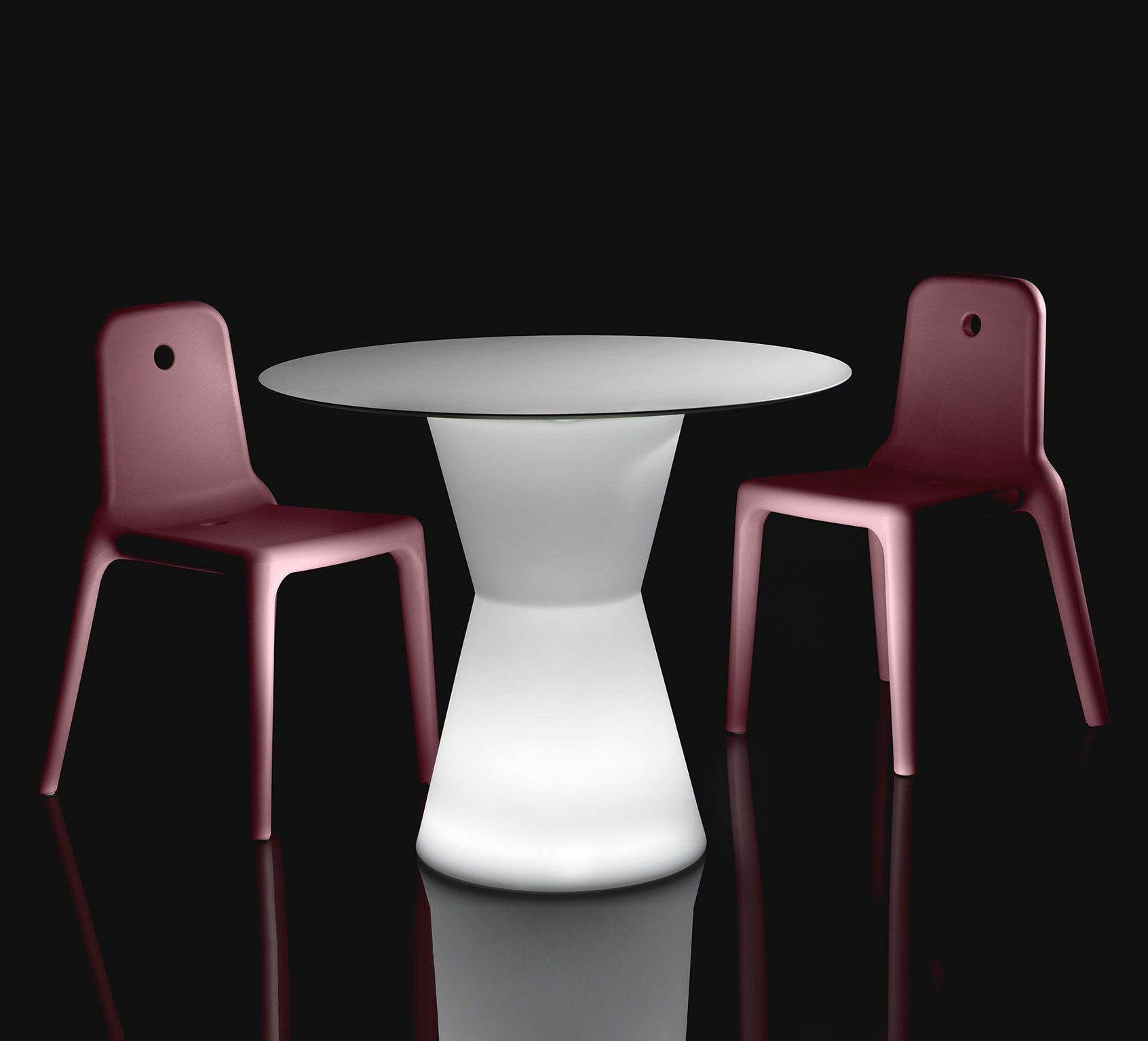 Stackable polyethylene chair A-305 Mellow