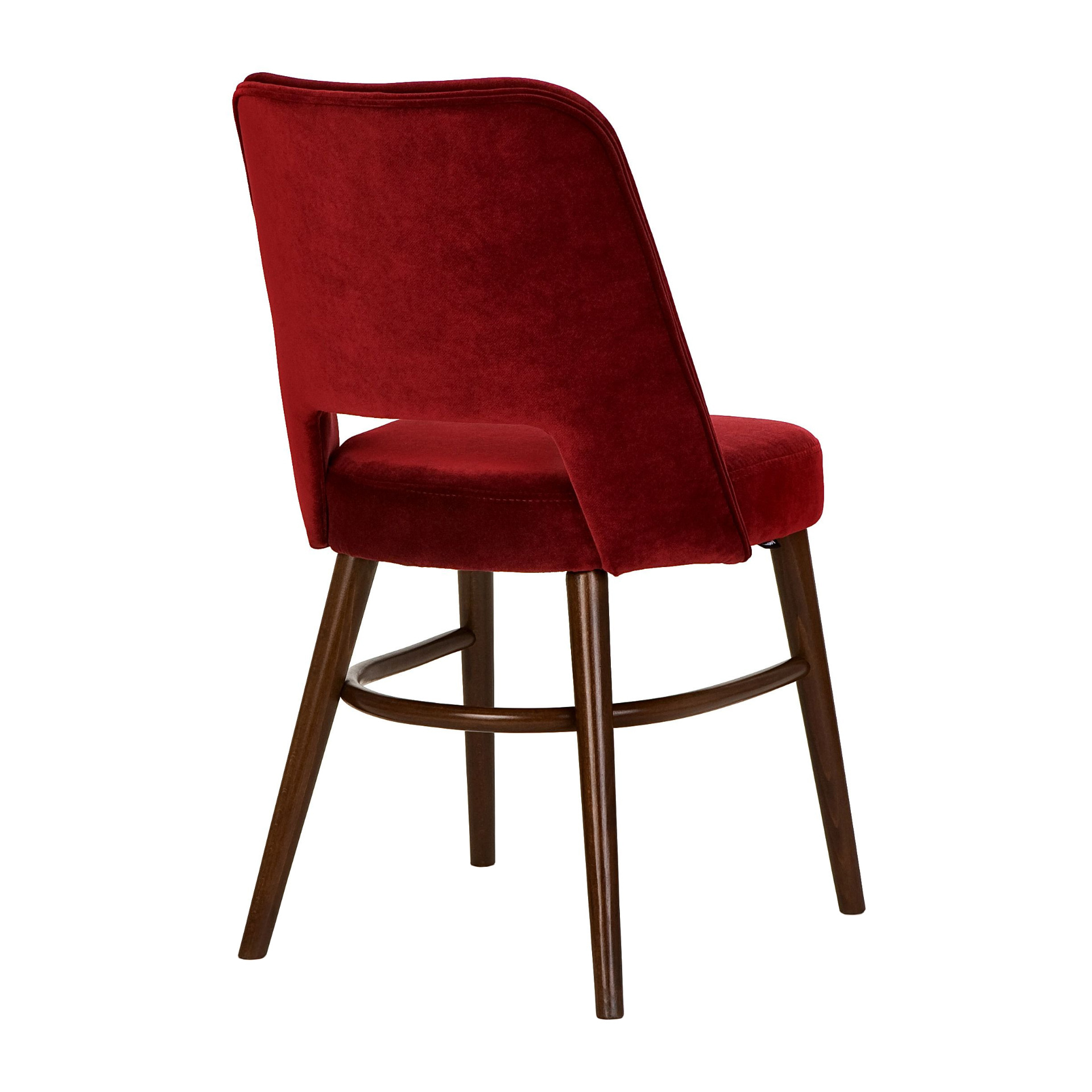 Fully upholstered wooden chair A-0042
