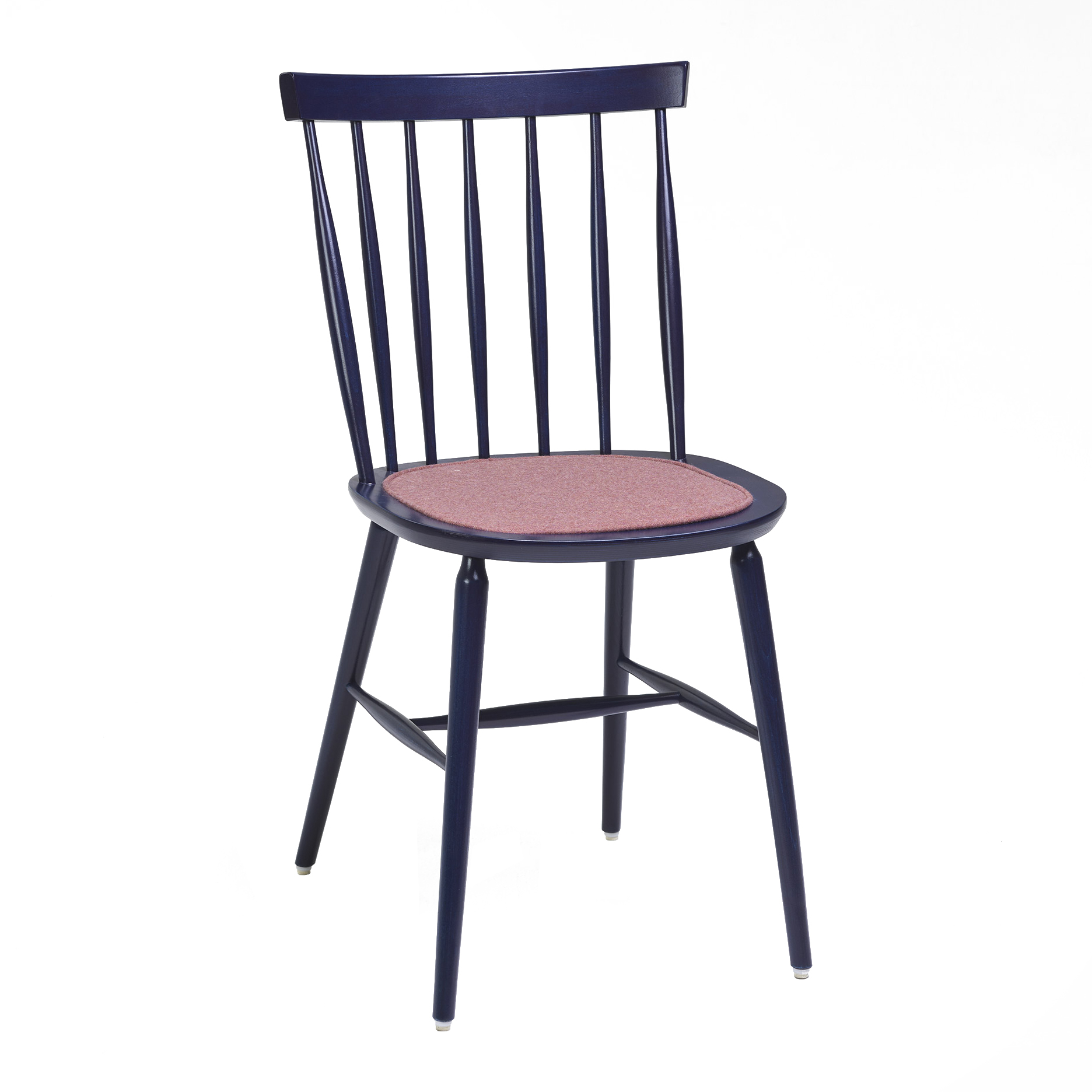 Wooden vertical slat back chair with upholstered seat A-9850 Antilla Filo