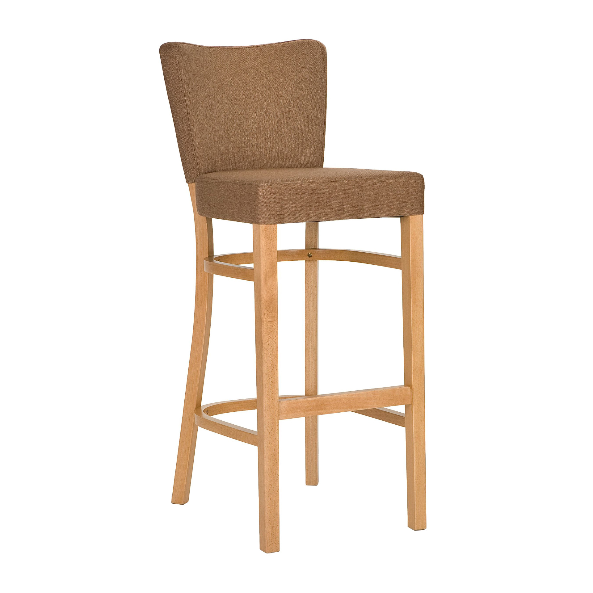 Fully upholstered wooden bar stool H-0010