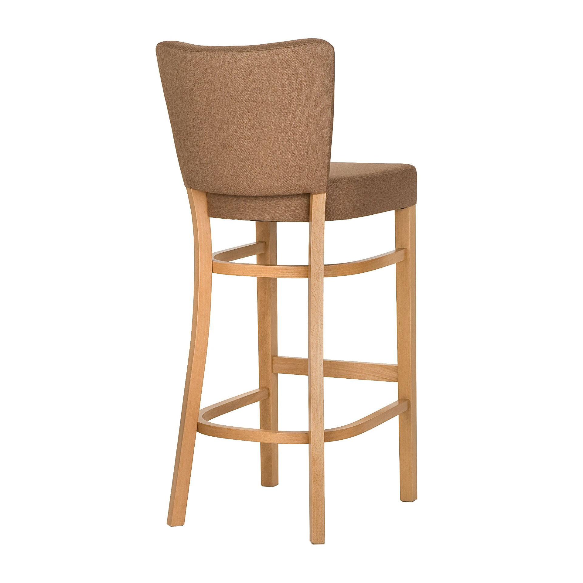 Fully upholstered wooden bar stool H-0010