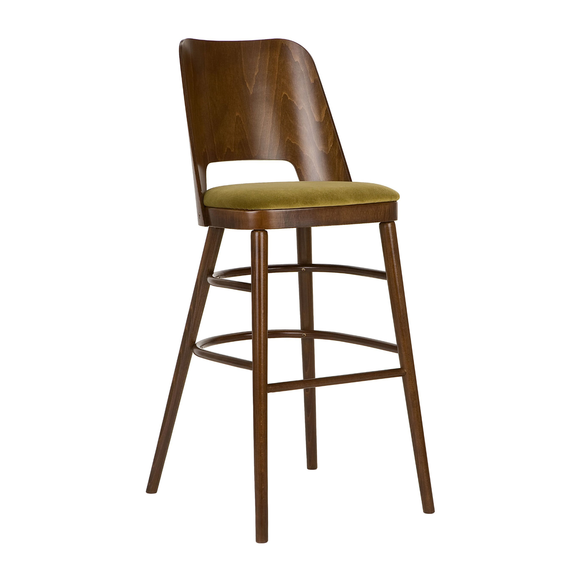 Semi-upholstered bar stool