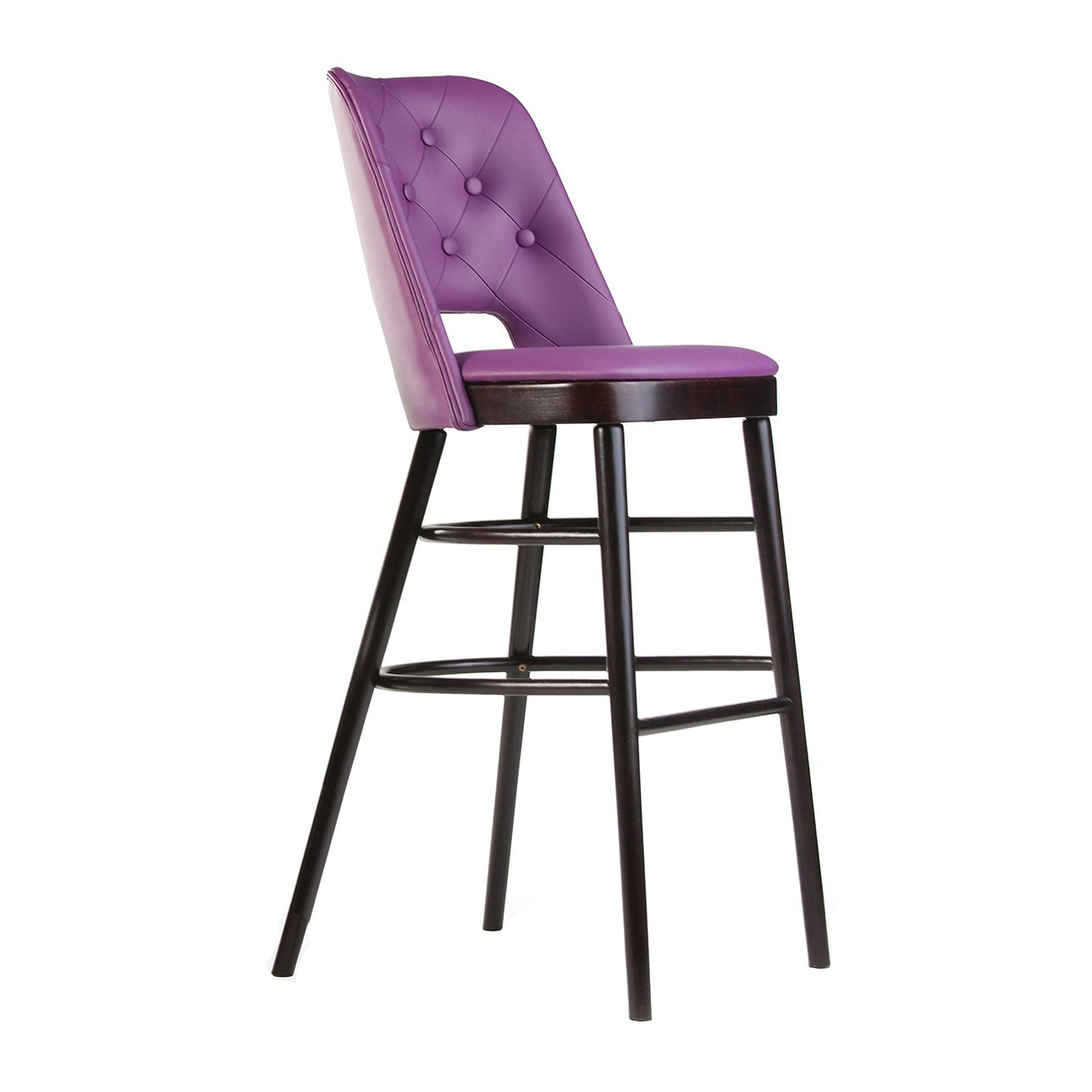 Fully upholstered wooden bar stool H-0045