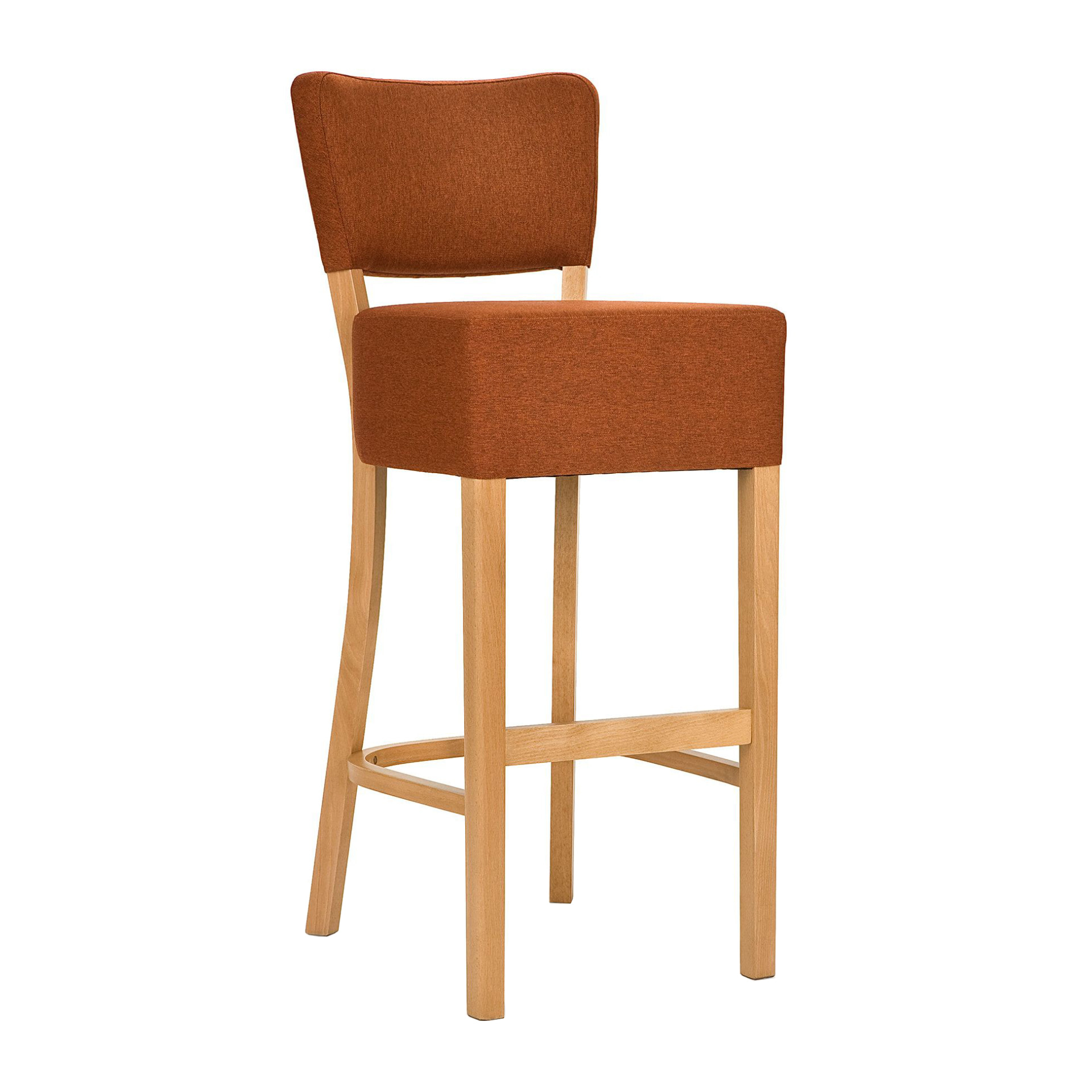 Fully upholstered wooden bar stool H-0910