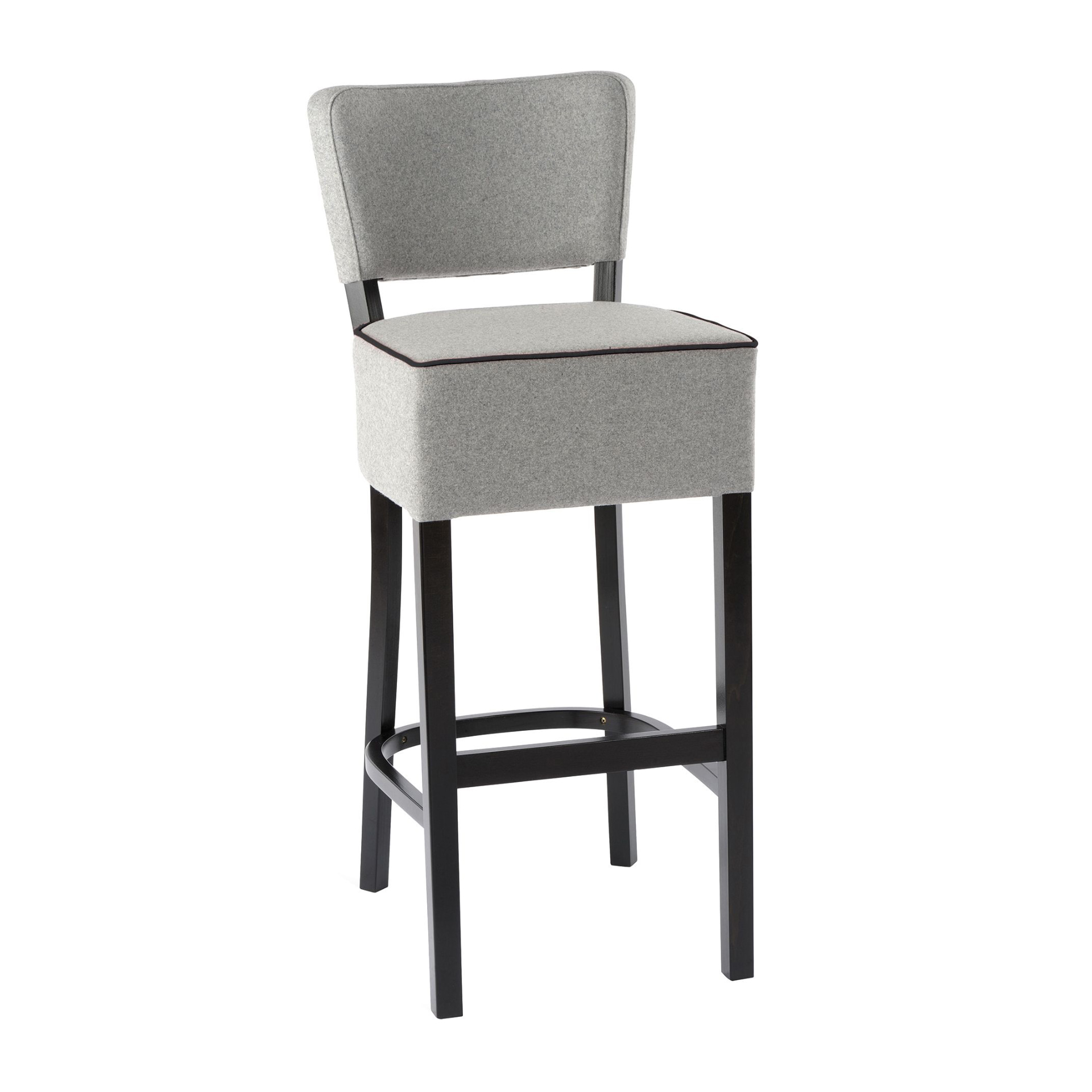 Fully upholstered wooden bar stool H-0910