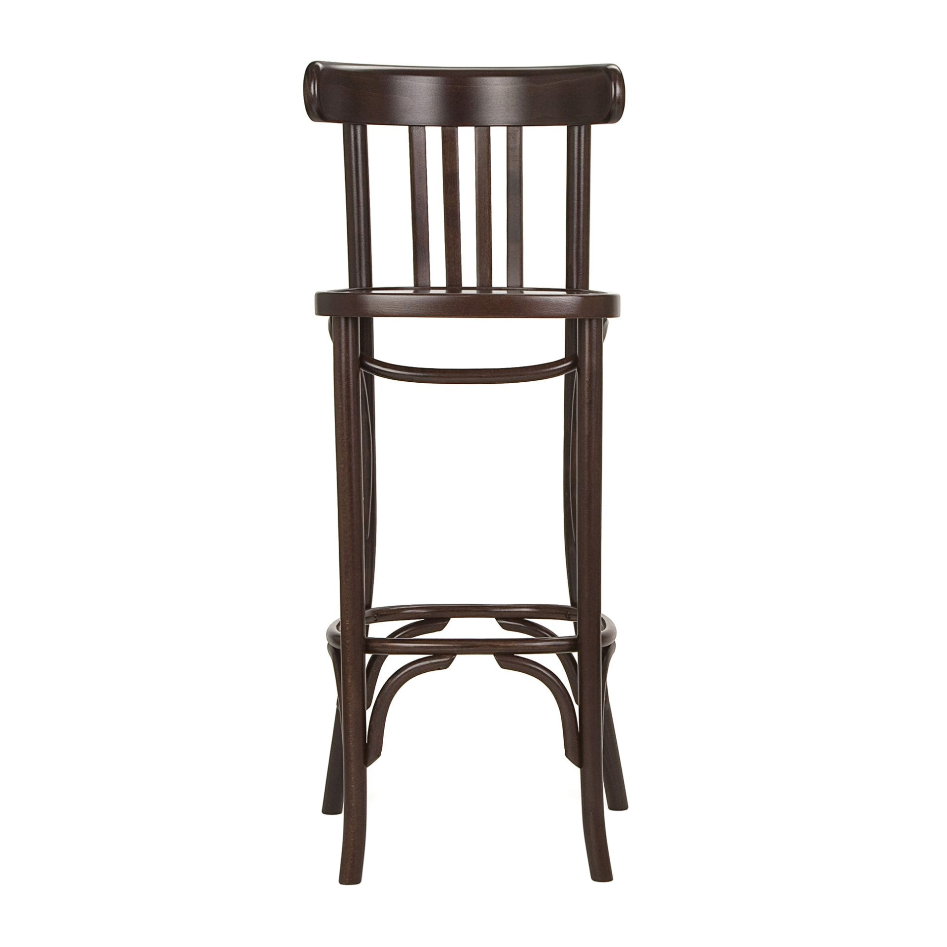 Vertical slat back Irish wooden bar stool H-5170