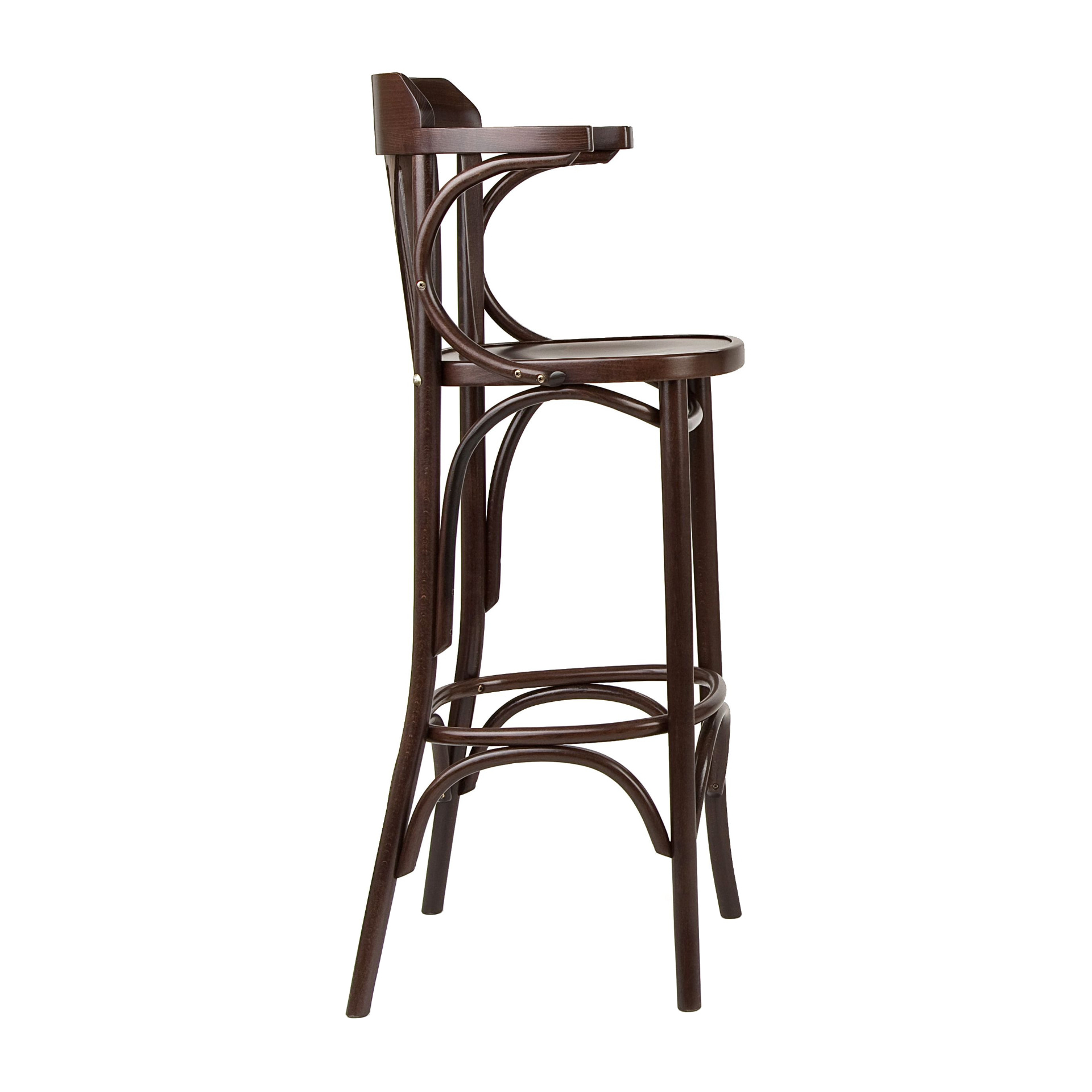 Irish wooden bar stool with armrests H-5172