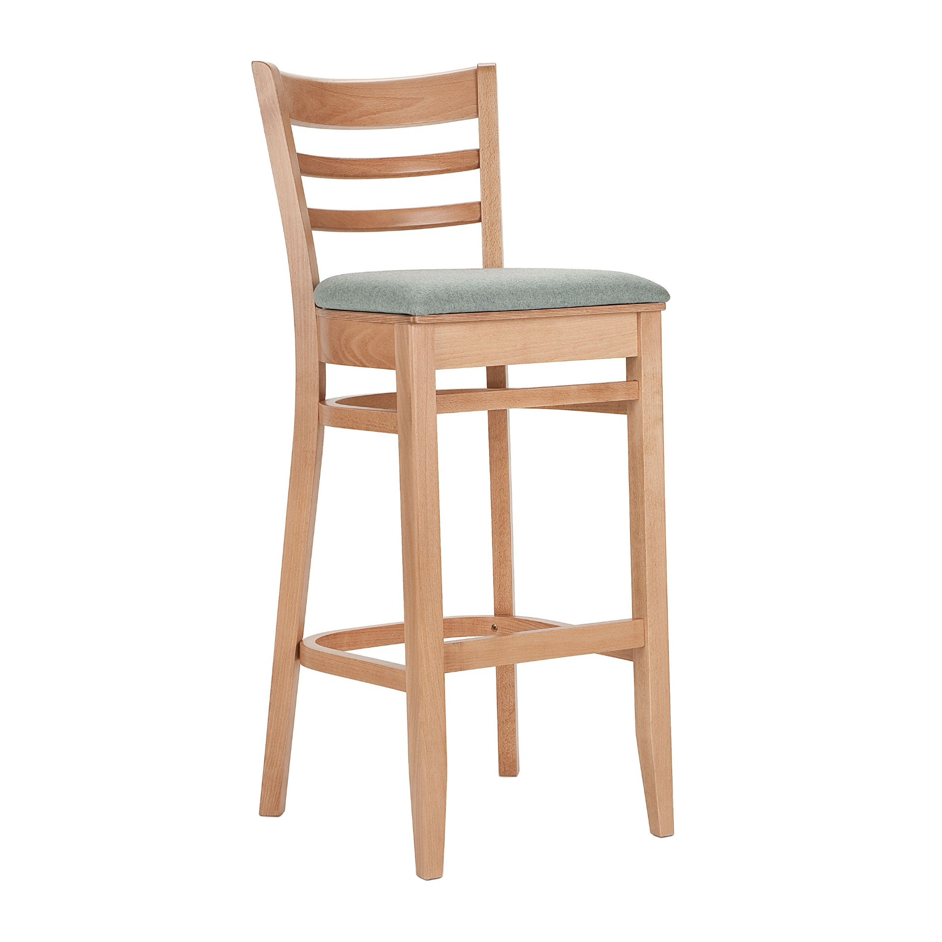Taburete de bar con respaldo de escalera
