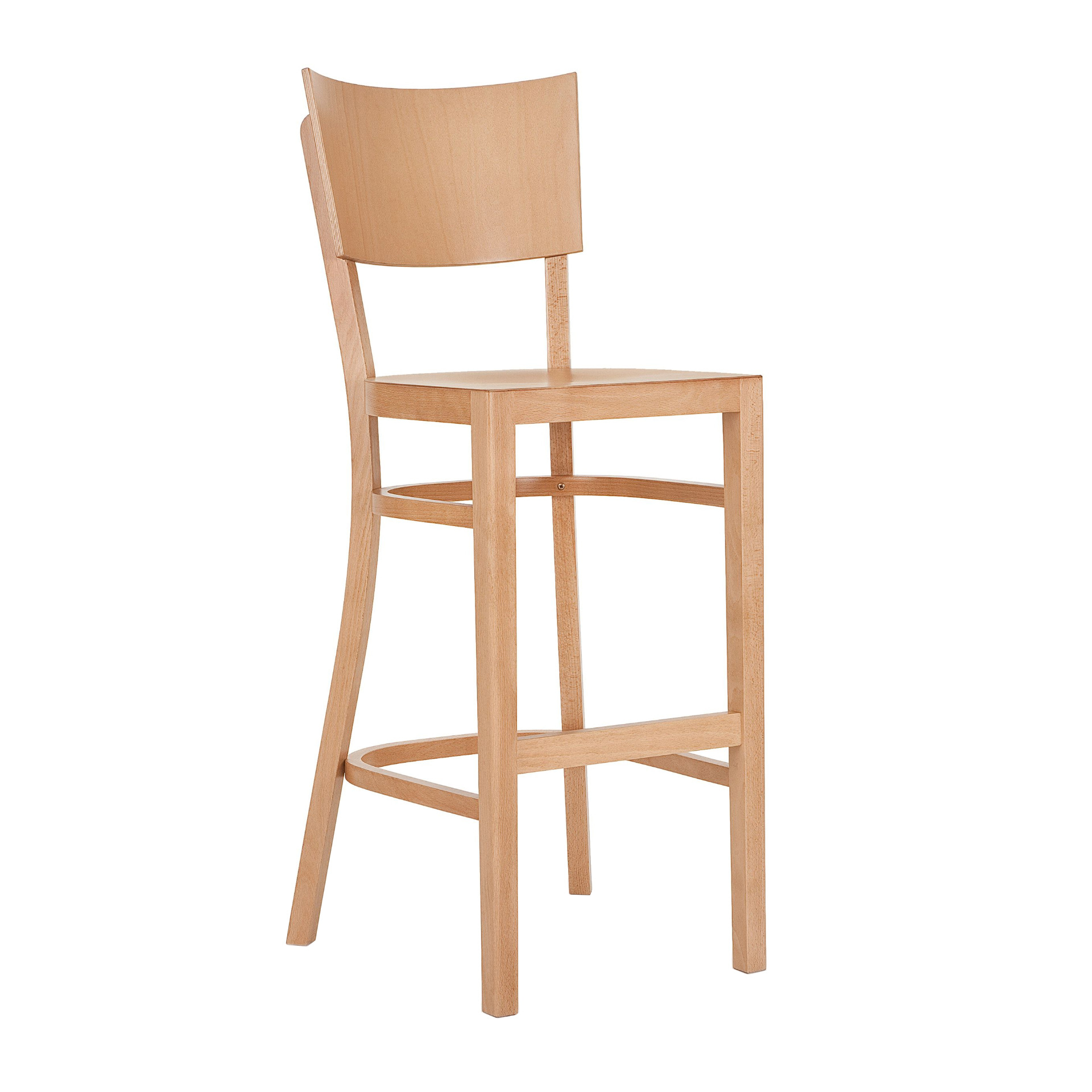 Taburete alto de madera