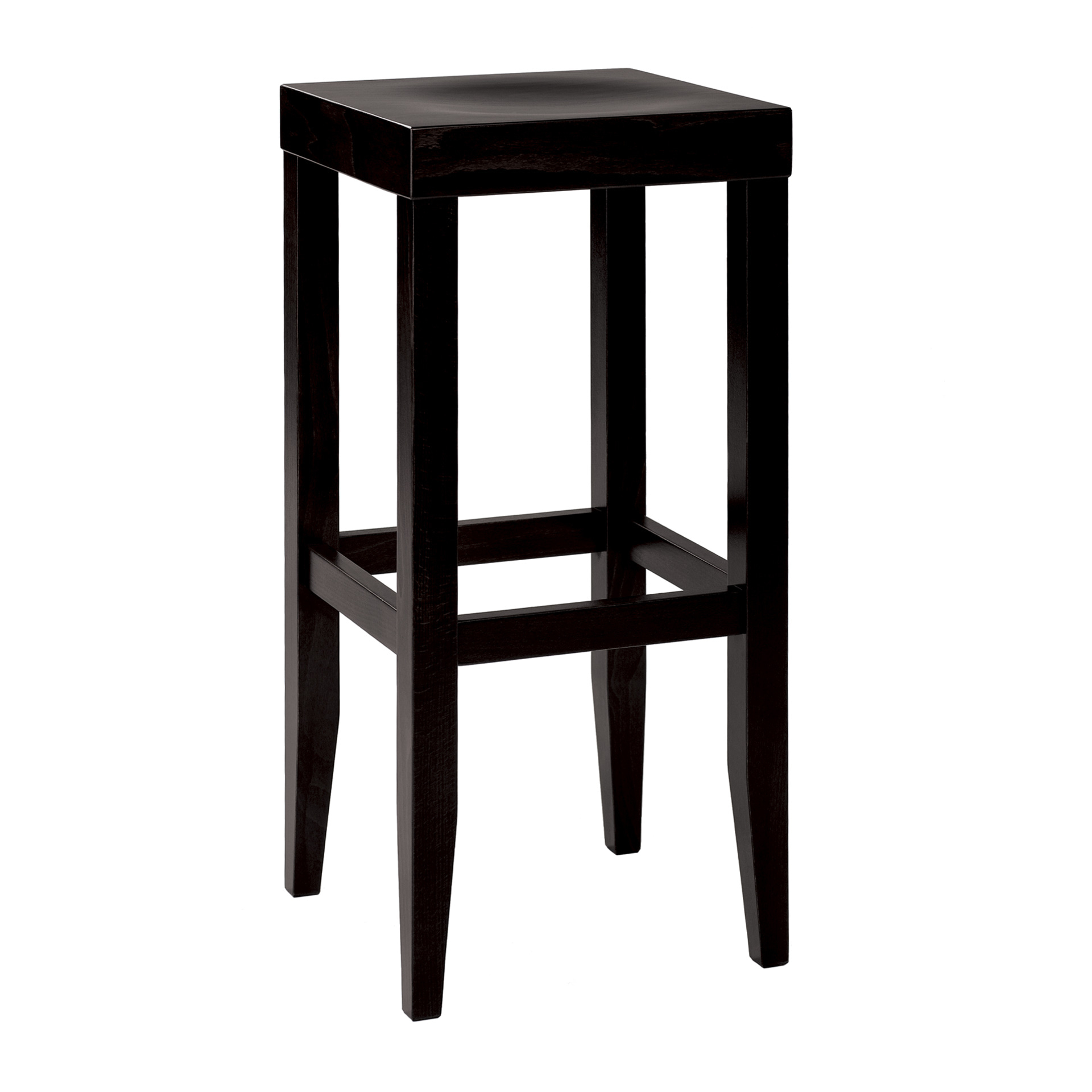 Taburete de madera con asiento macizo C-0919