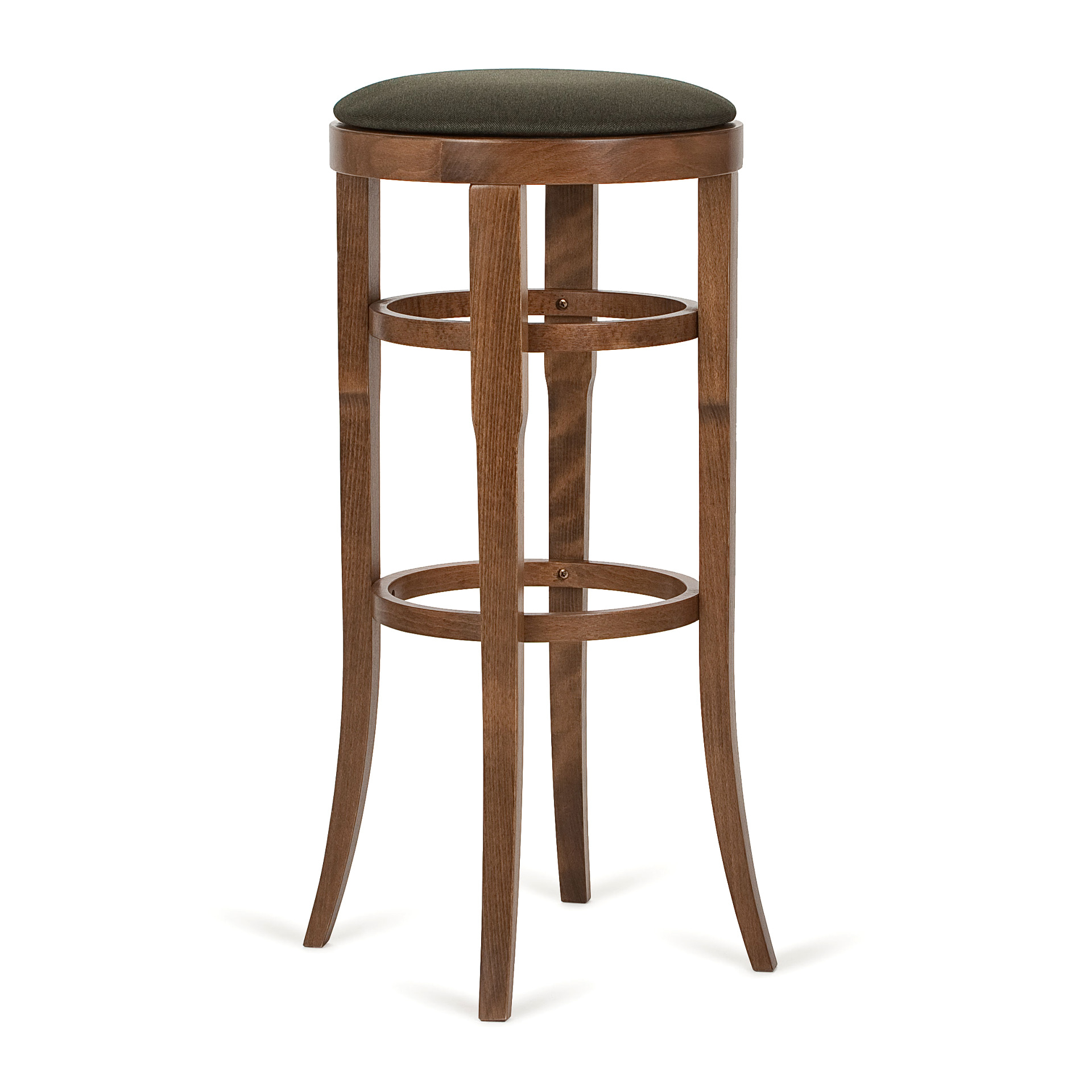 Bentwood stool with solid or soft seat