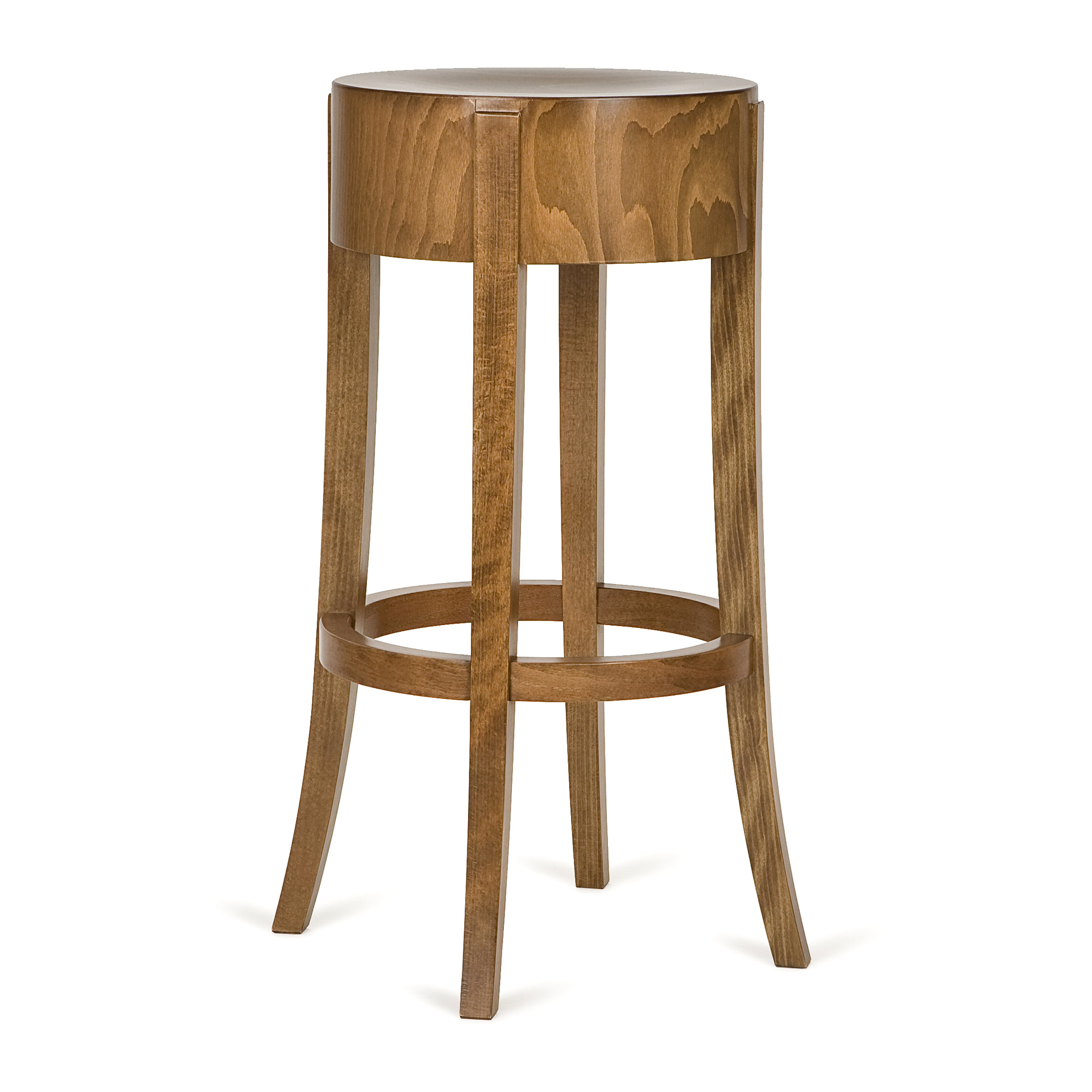 Vintage backless bar stool with round seat C-4076