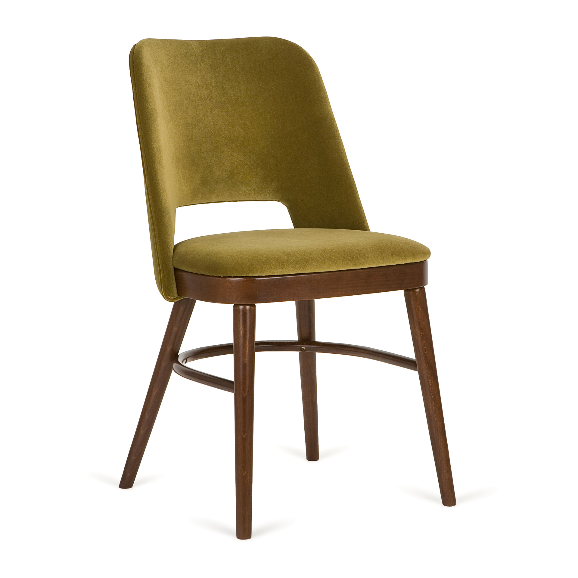 Fully upholstered wooden chair