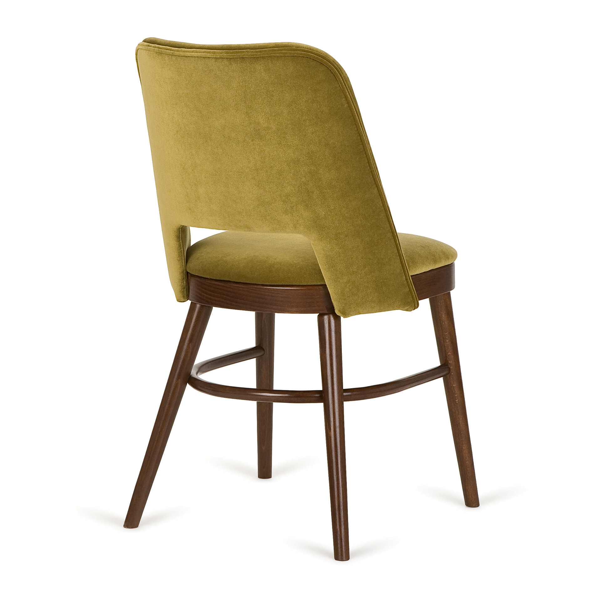 Fully upholstered wooden chair A-0045