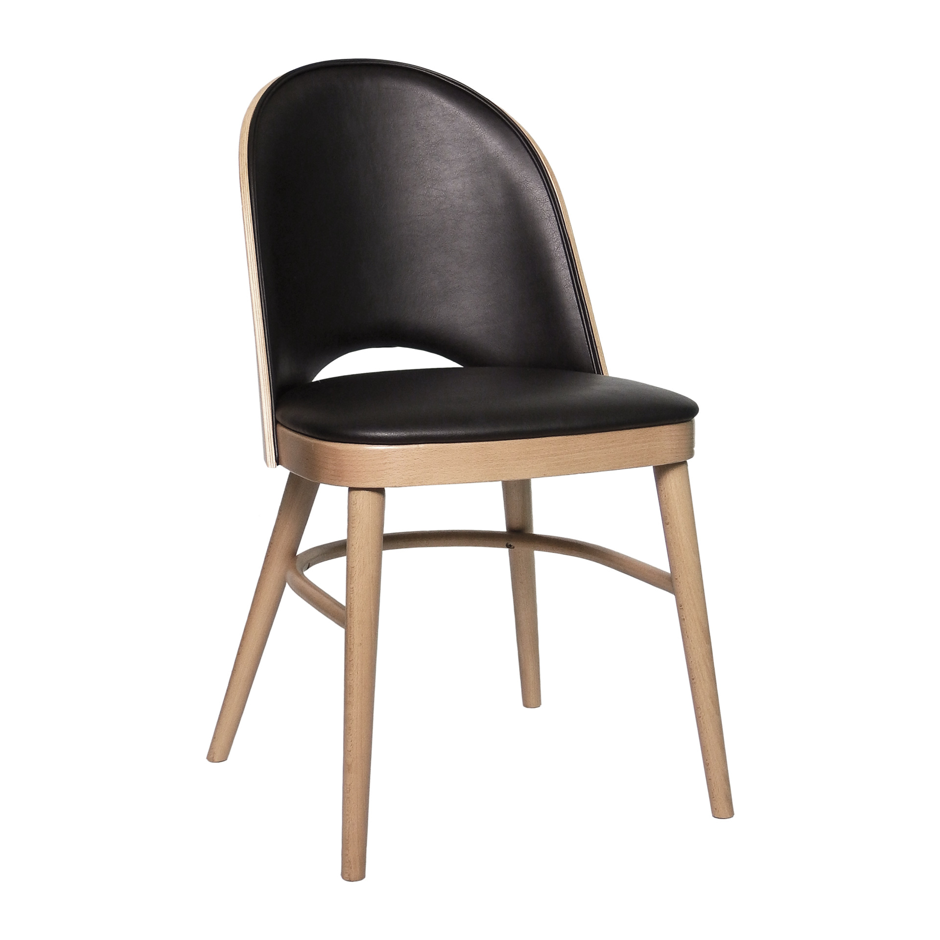 Wooden chair upholstered A-0046