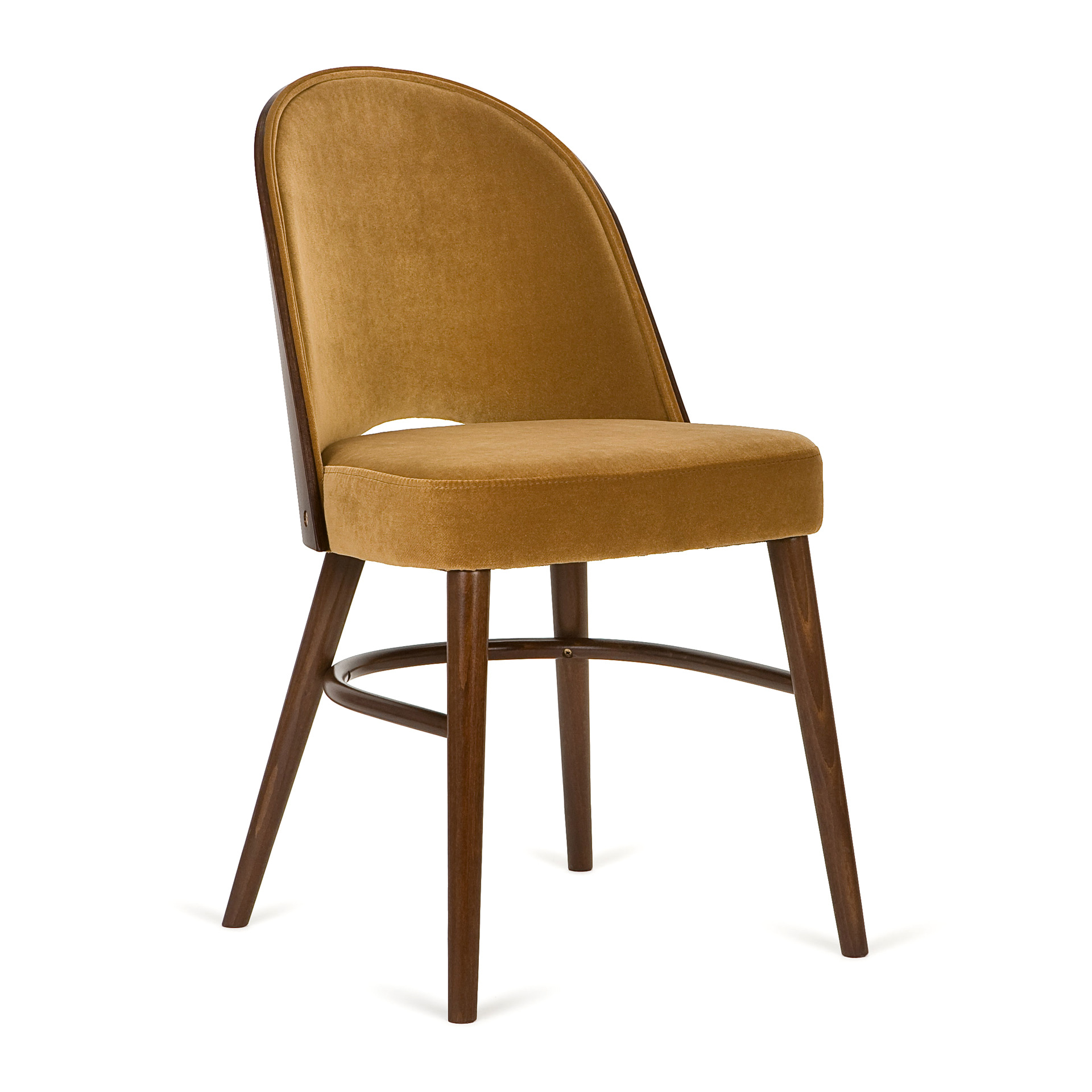 Fully upholstered wooden chair
