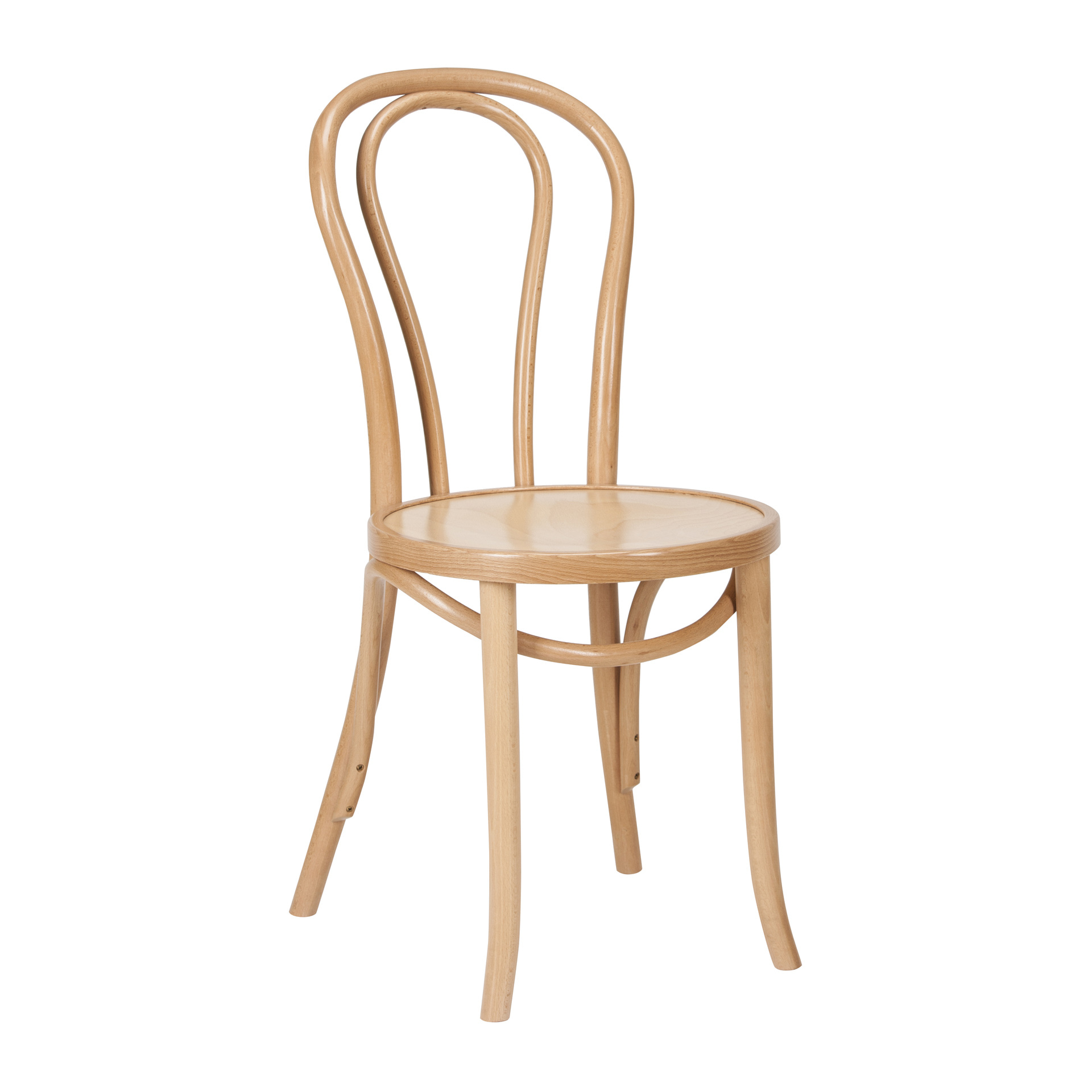 Bentwood chair with padded or woven seat