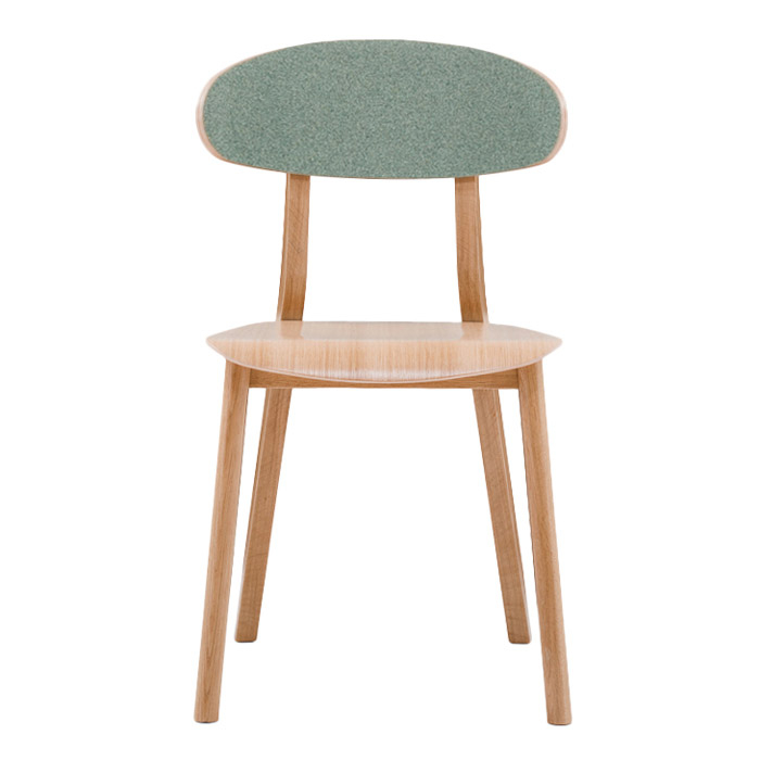 Wooden chair with upholstered back A-4238 Lof
