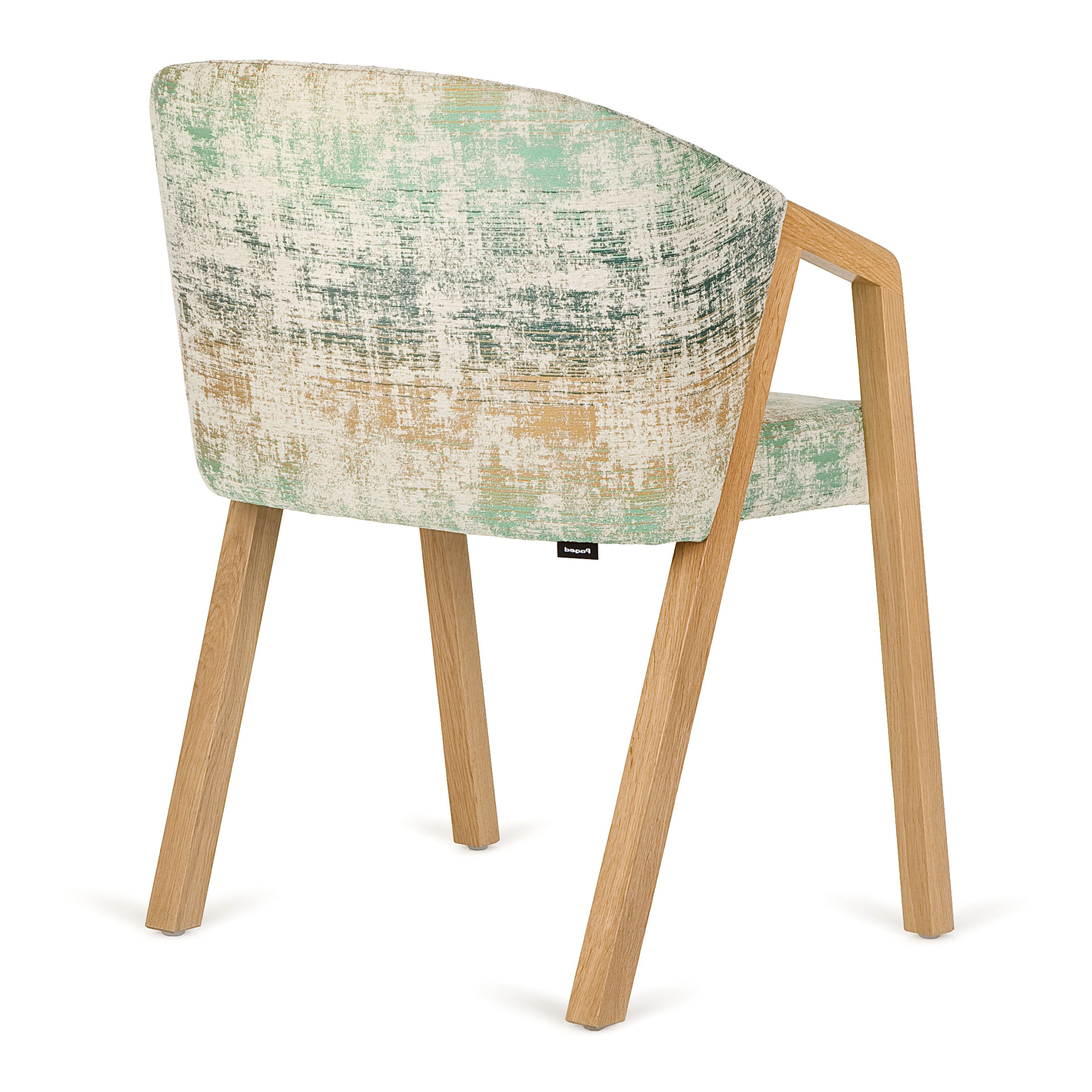 Beech wood upholstered armchair B-Aires