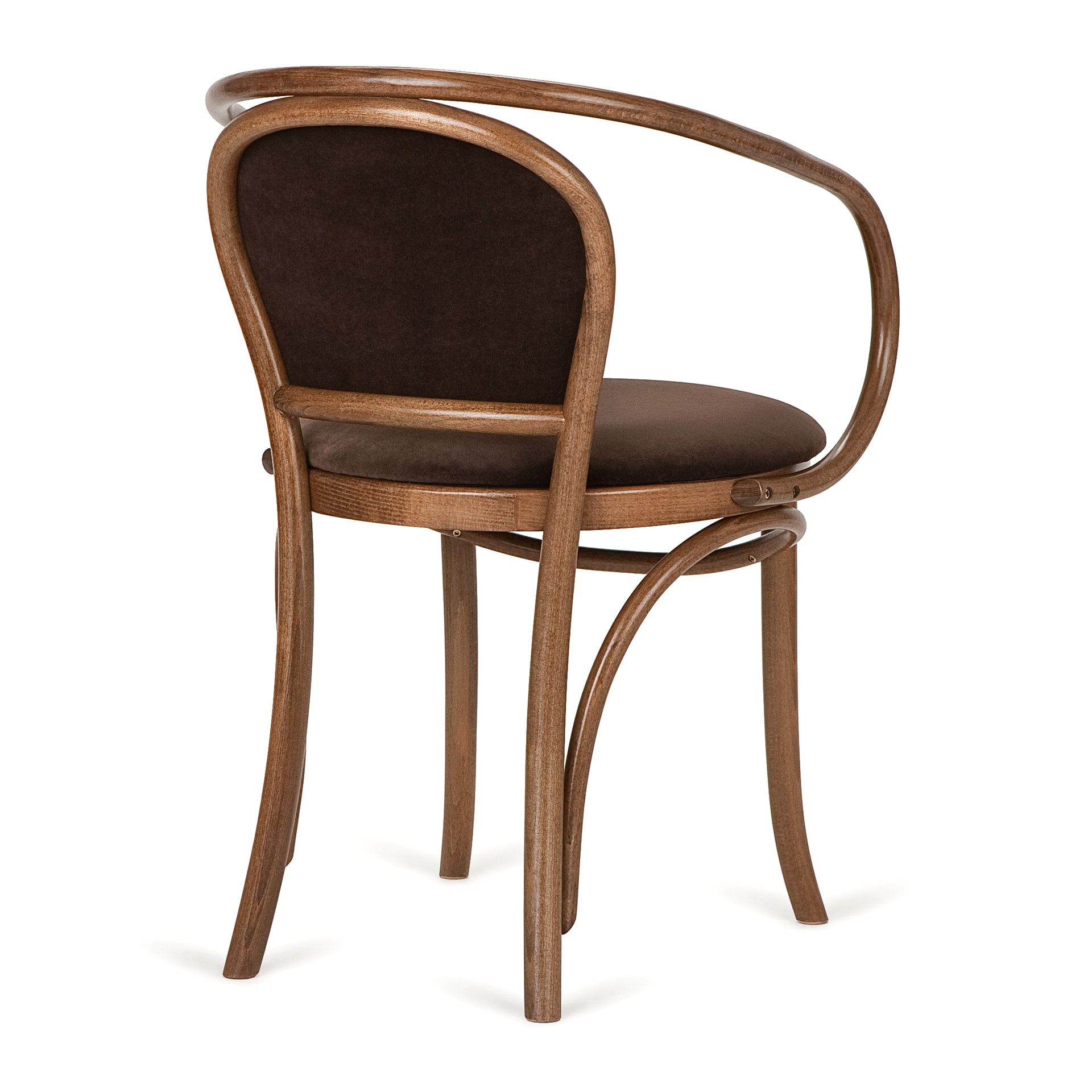 Bentwood upholstered chair with armrests B-1830
