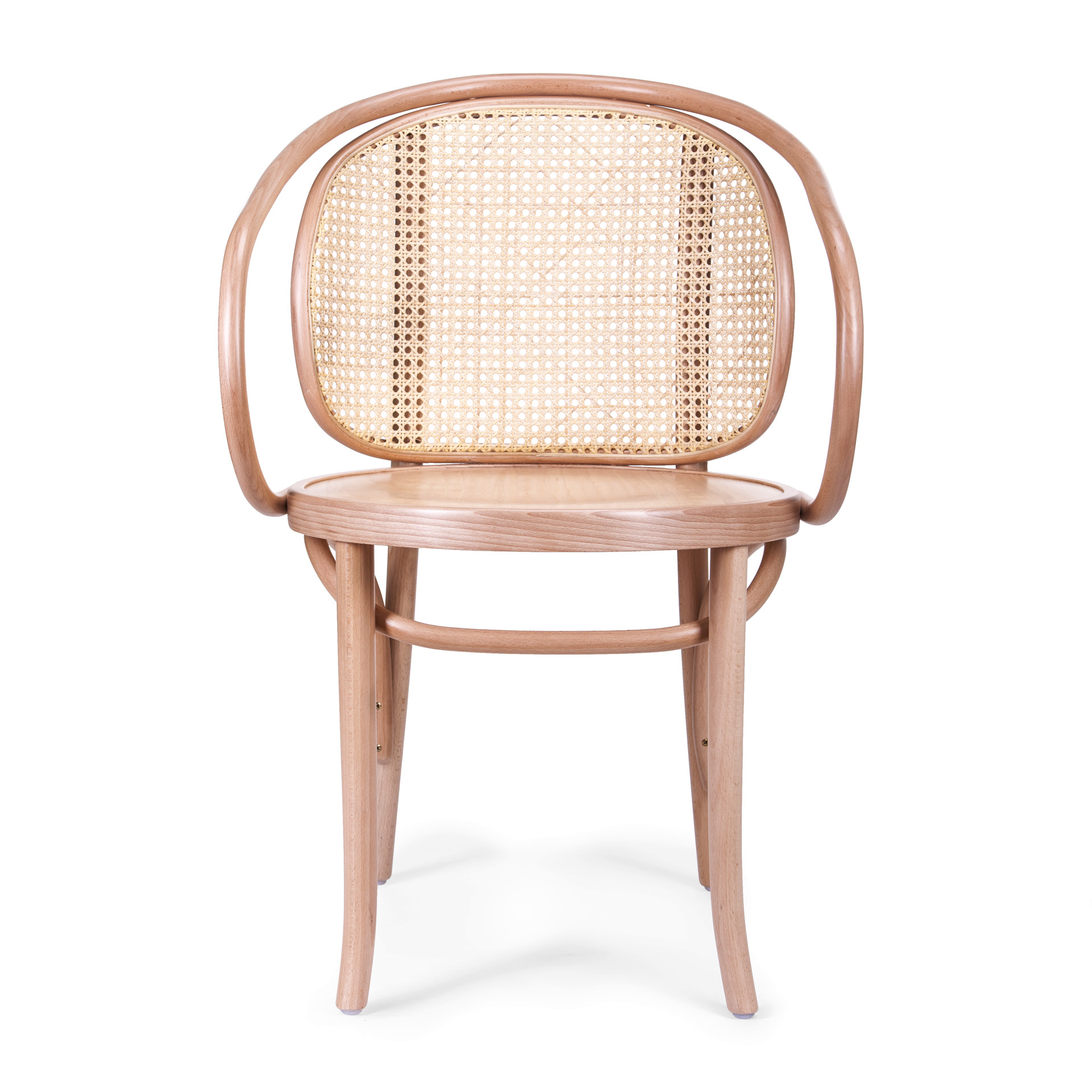 Bentwood armchair with straw back B-1890