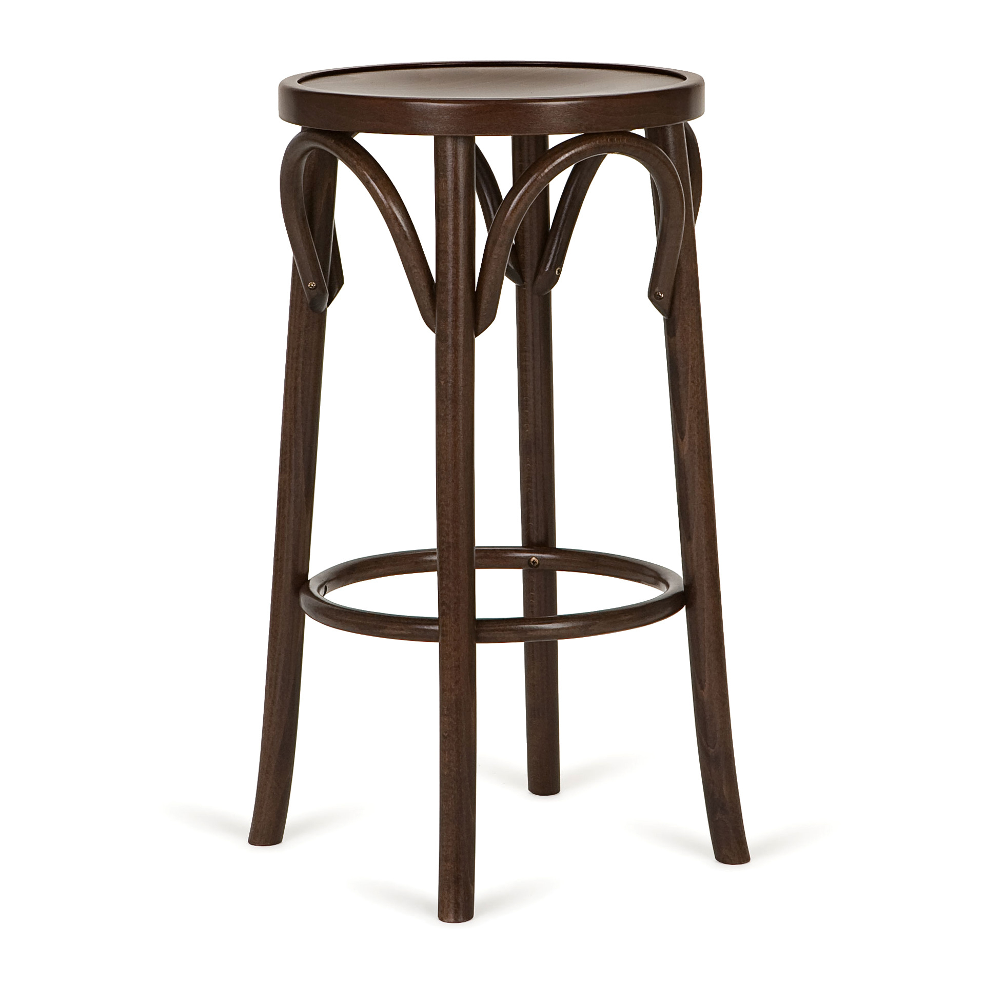 Bentwood stool with solid or upholstered seat C-4368