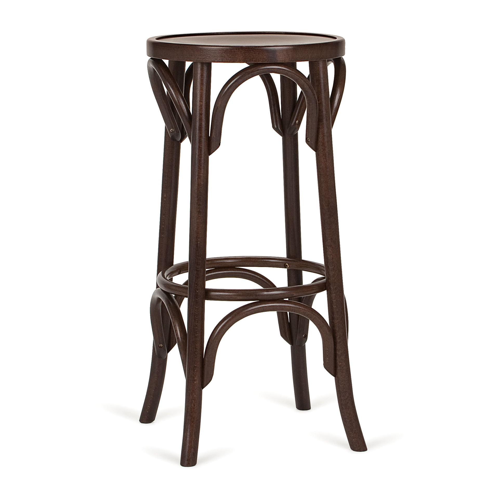 Bentwood stool with solid or upholstered seat C-4375